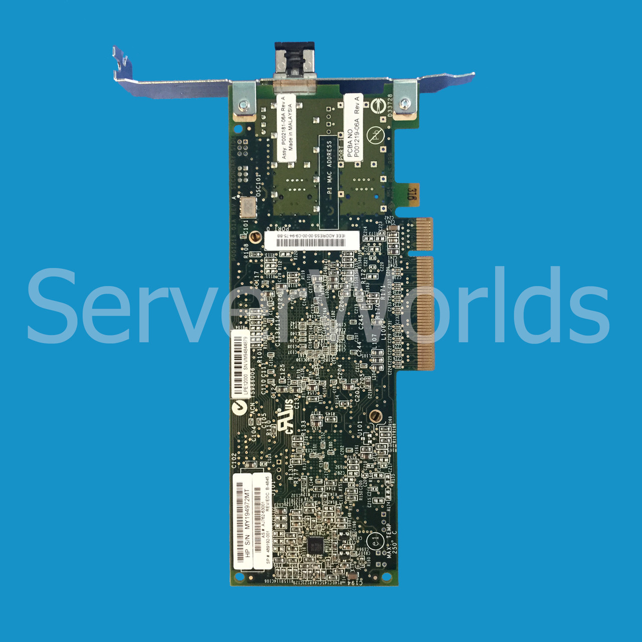 HP 489192-001 81e Single Port 8GB PCIe HBA FH Bracket AJ762-63001