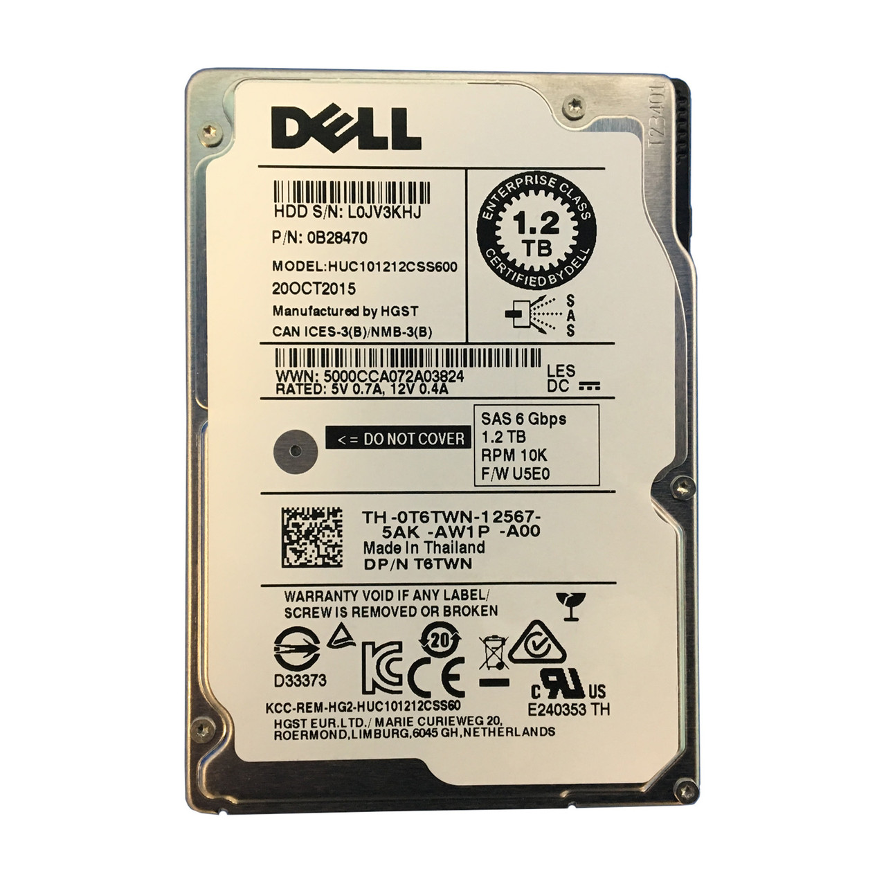 Hitachi Ultrastar C10K1200 Hard Disk 1.2TB SAS 6Gb/s 10000RPM 2.5 Pollici Per Server/Workstation - 3