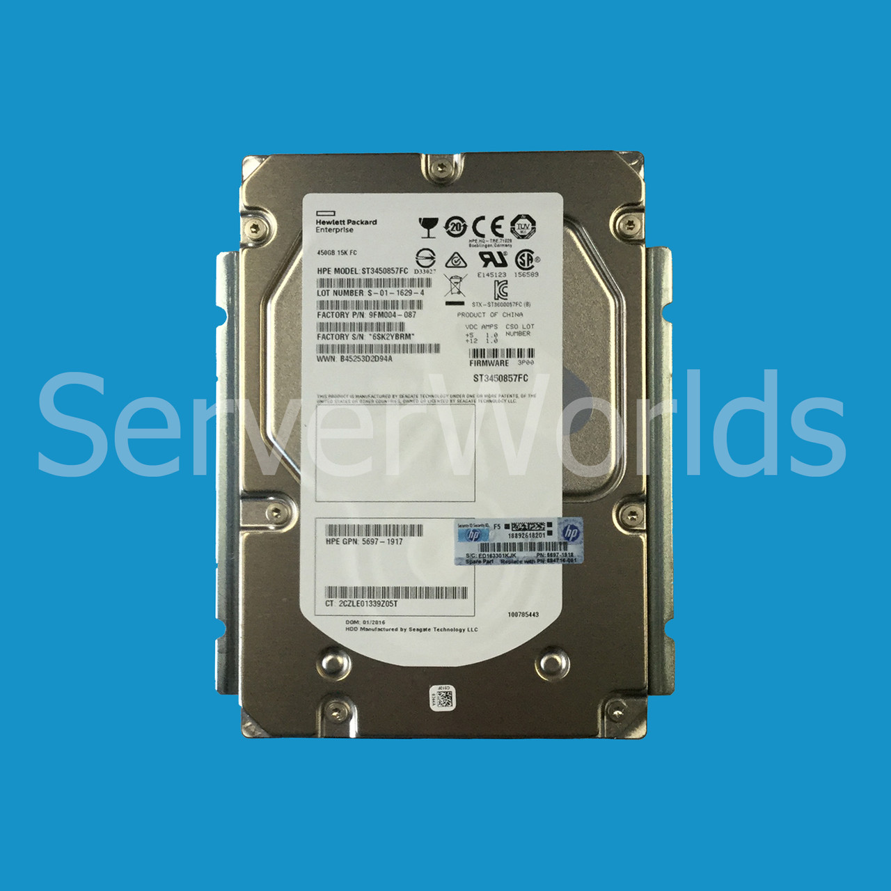 HP 694714-001 3par 450GB FC 15K 694715-001 640812-001 5697-1917 