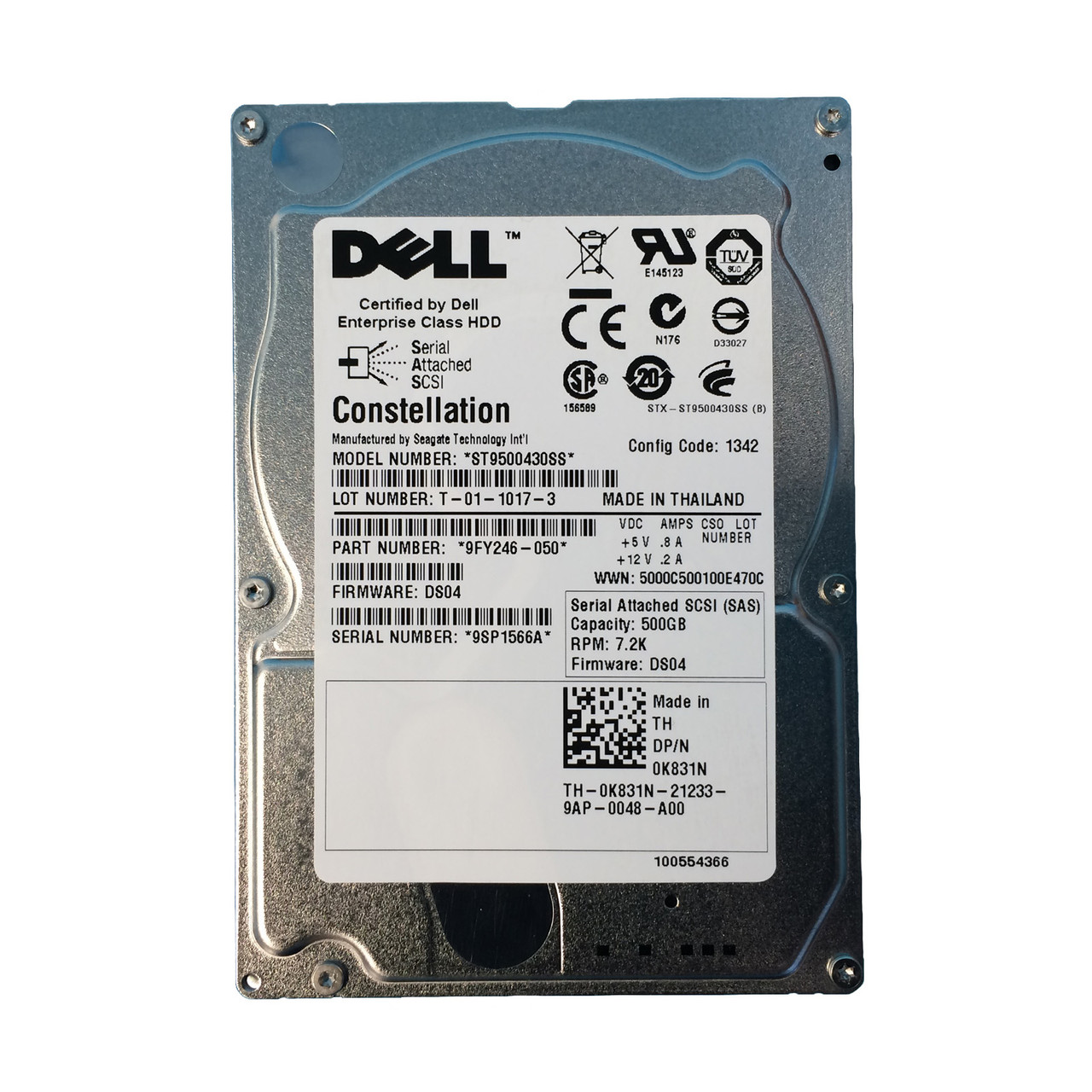 DELL ST6000NM0014 6TB 4Kn HDD SAS 3.5インチ □α 10台入荷 DELL ST60000NM0014 6TB 4Kn サーバー用HDD SAS