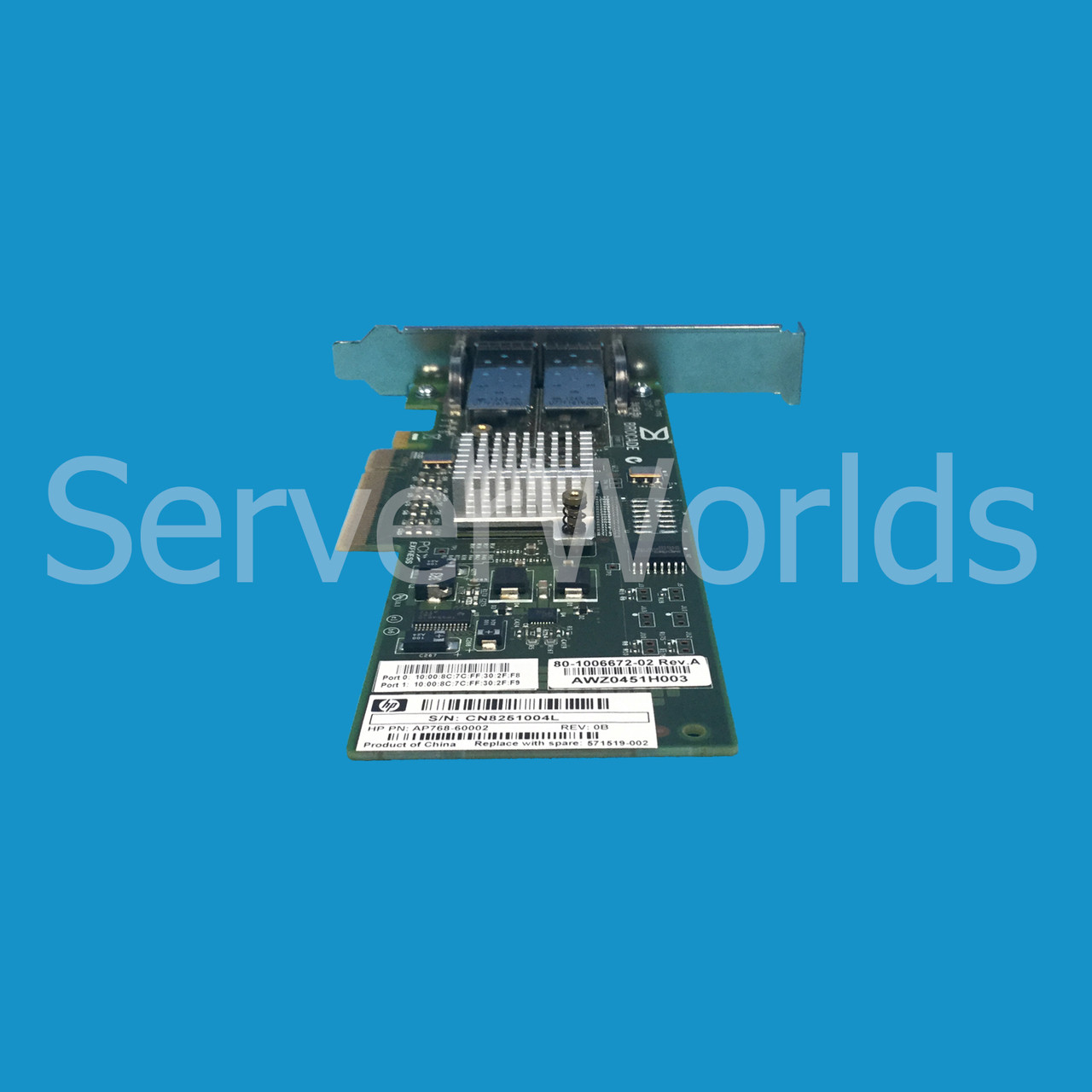 HP 571519-002 DP FC 4GB PCIe HBA AP768-60001