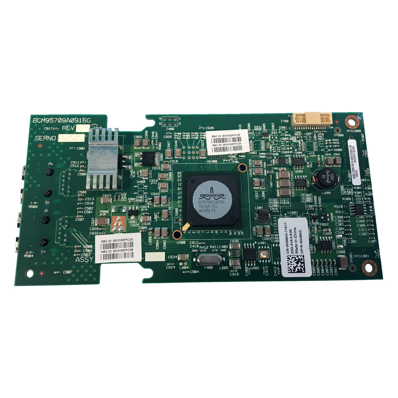 Dell G064G Broadcom 5709 Dual Port Gigabit Daughter Card