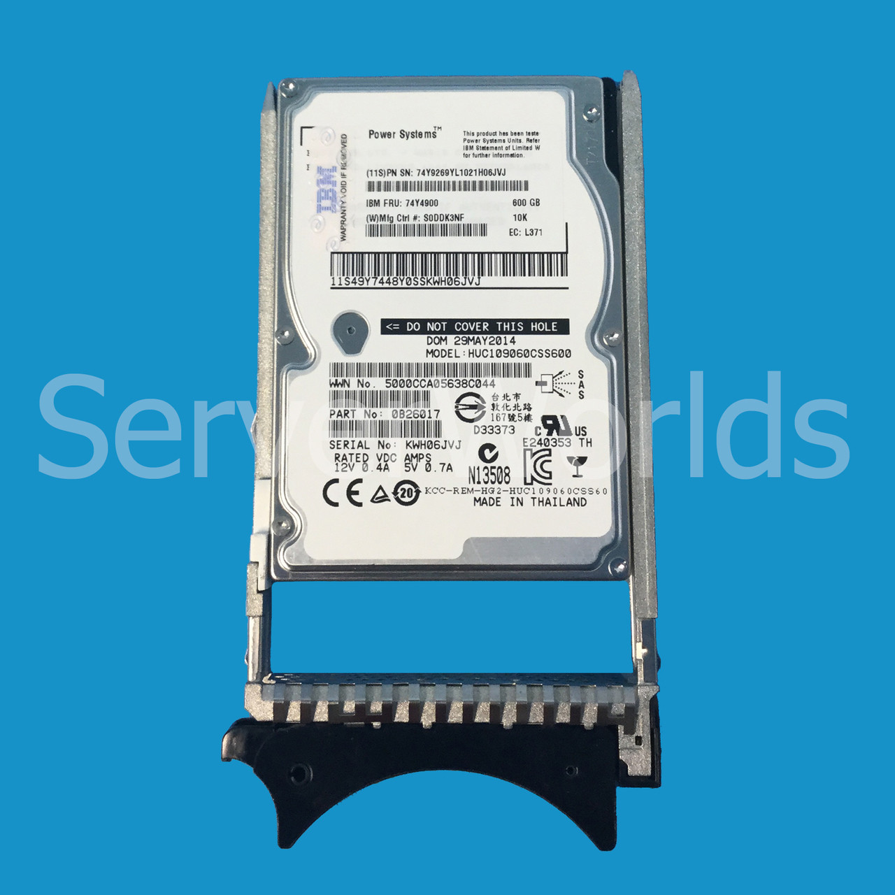 中古】【非常に良い】IBM 49Y2003 - 600GB 2.5インチ SAS 10K 6Gb/s SS