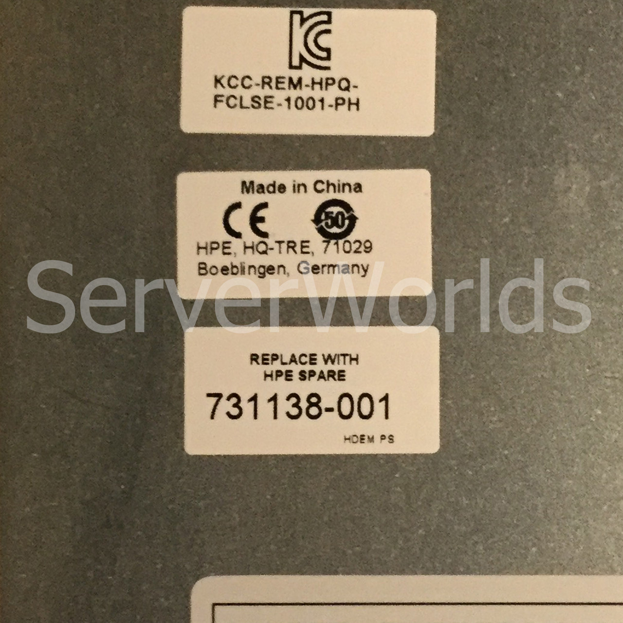 Refurbished HP 731138-001 350W Expansion Module Power Supply 3-02742-13 Product Label