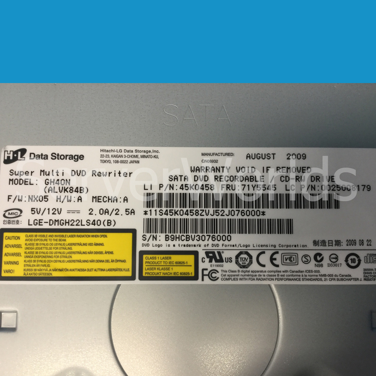 Lenovo 71Y5545 16X DVD Multi-Burner Plus 45K0458