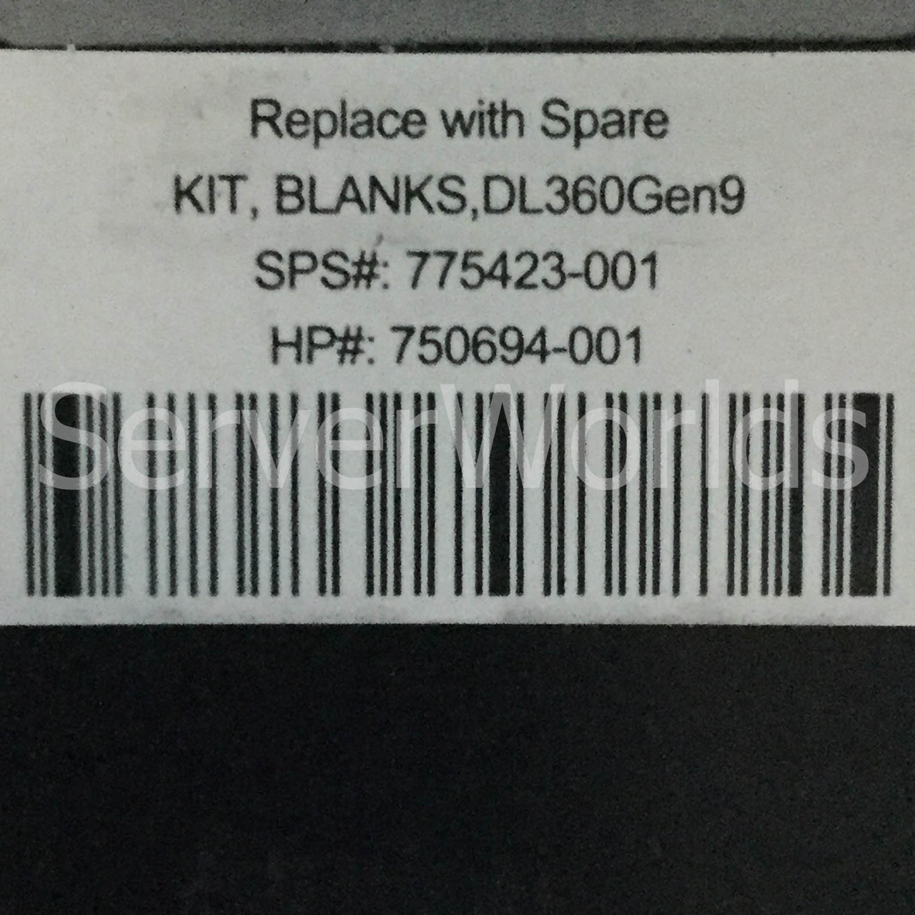 HP 775423-001 DL360 G9 blank kit 