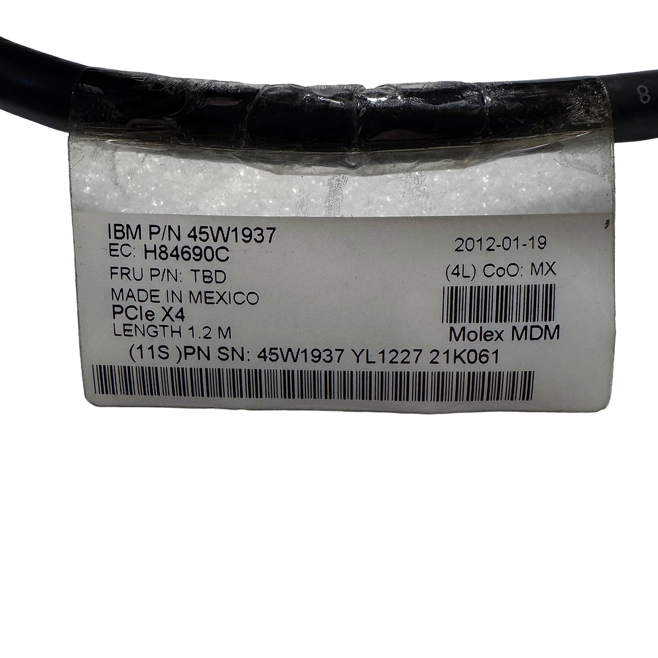 IBM 45W1937 PCIe x4 1.2M Cable