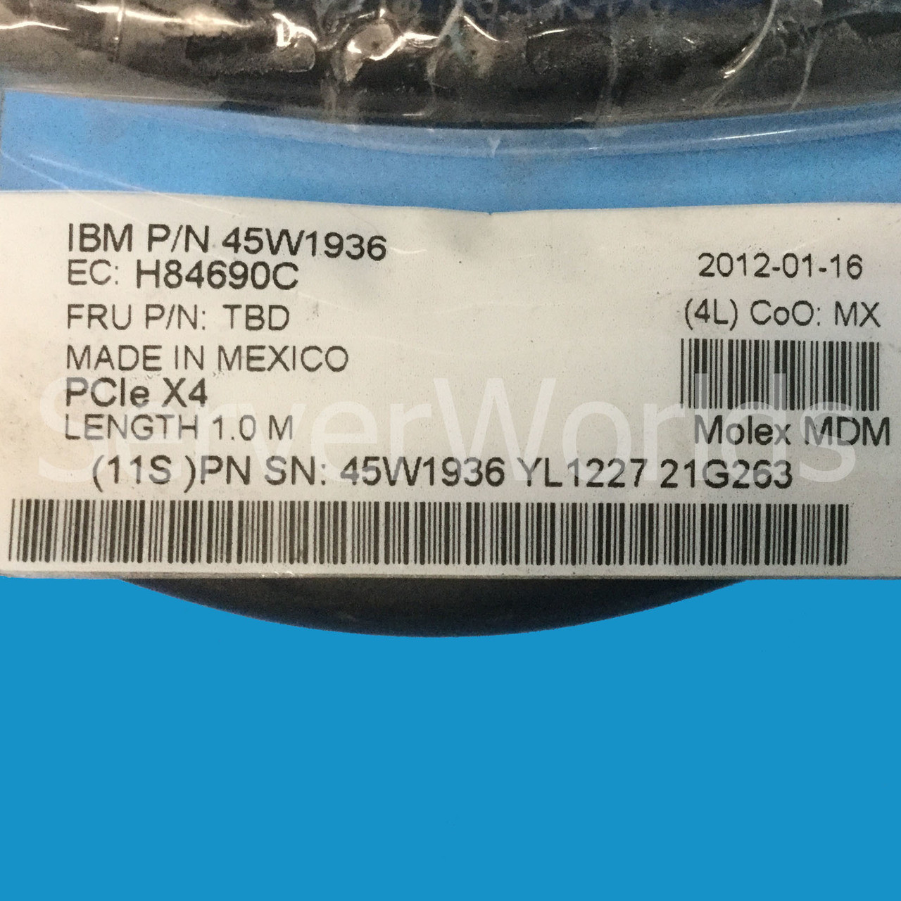IBM 45W1936 PCIe x4 1.0M Cable
