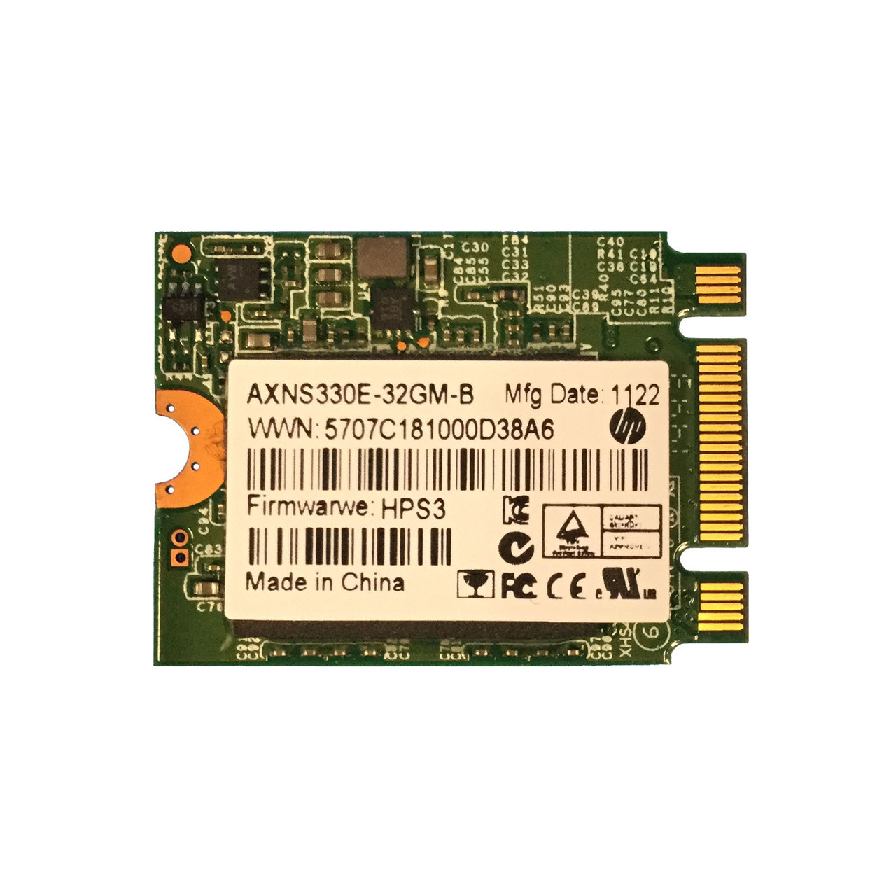 HP 764074-001 32GB 6G SATA 2230 MLC M.2 SSD 764121-001