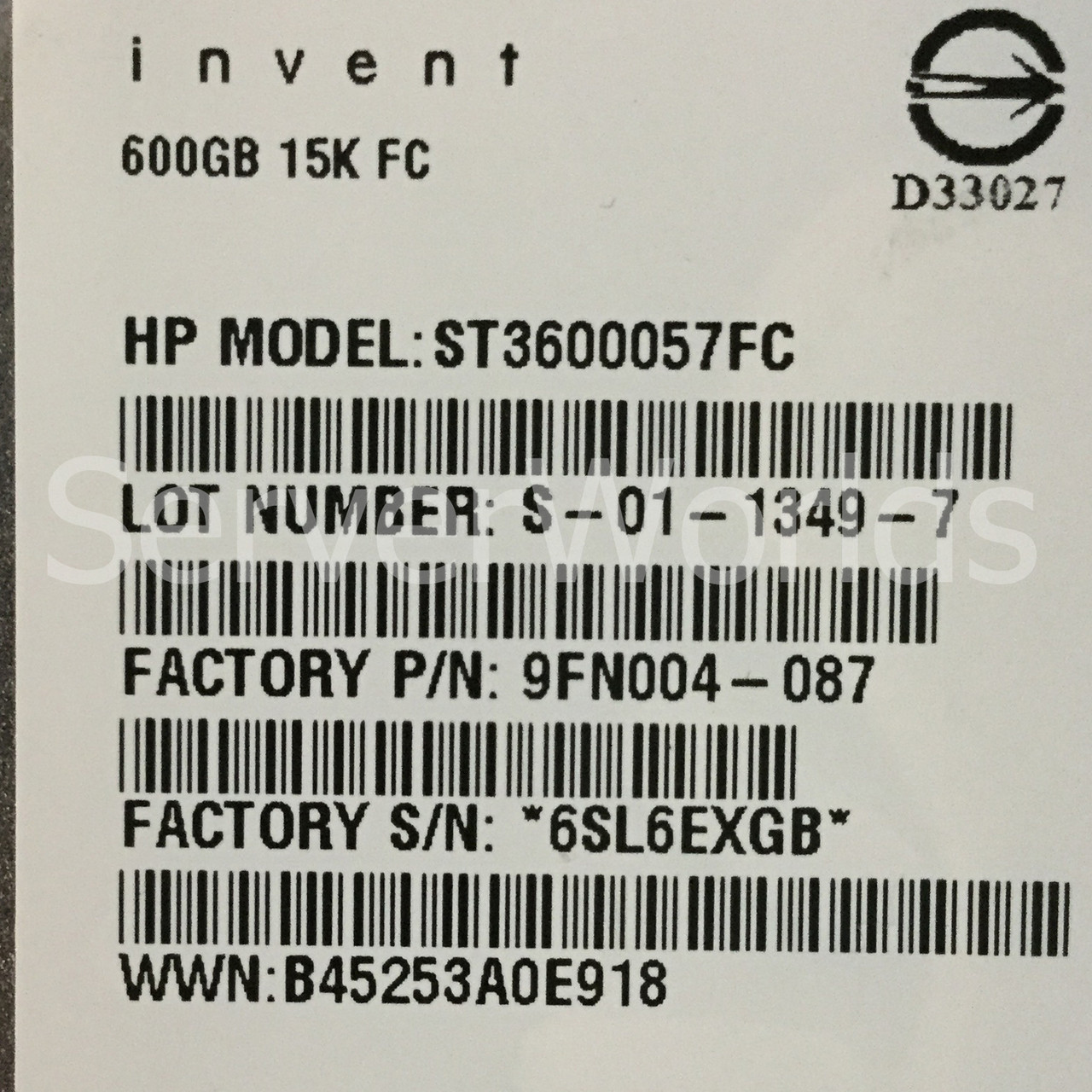 HP ST3600057FC 600GB 15K FC 4GB Hard Drive 