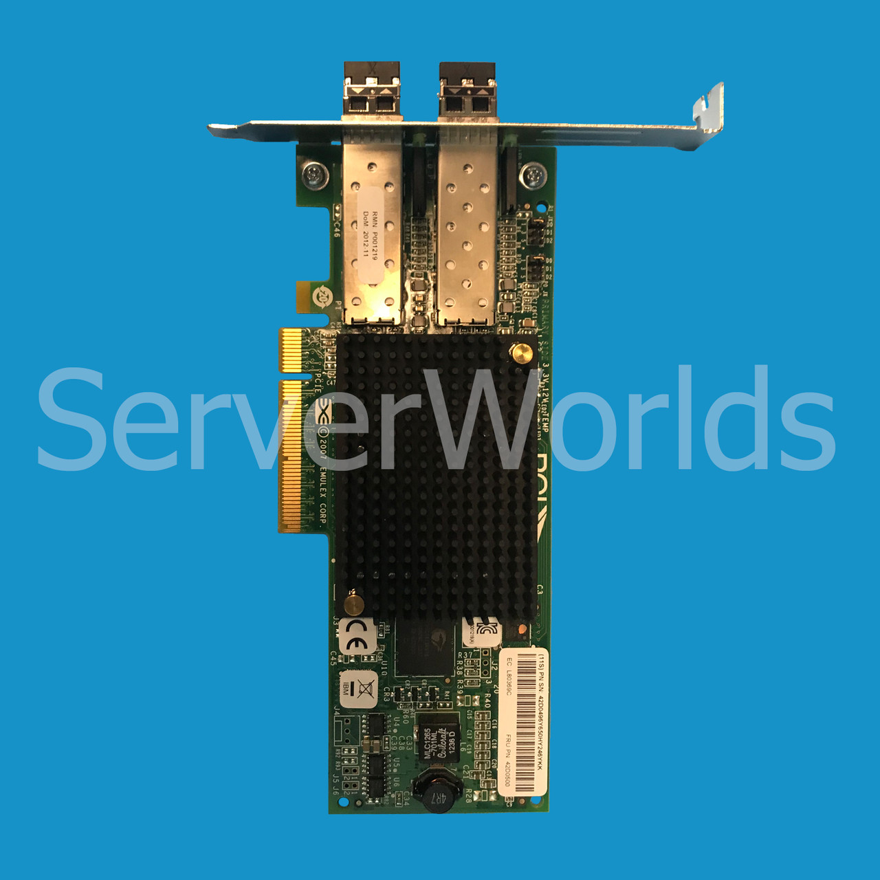 IBM 42D0500 Emulex Dual Port 8GB PCI-E FC HBA FH 42D0496