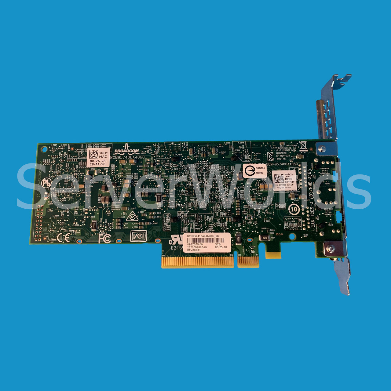 Dell 3TM39 | Broadcom 57416 Dual Port 10GB PCIe Adapter - Serverworlds