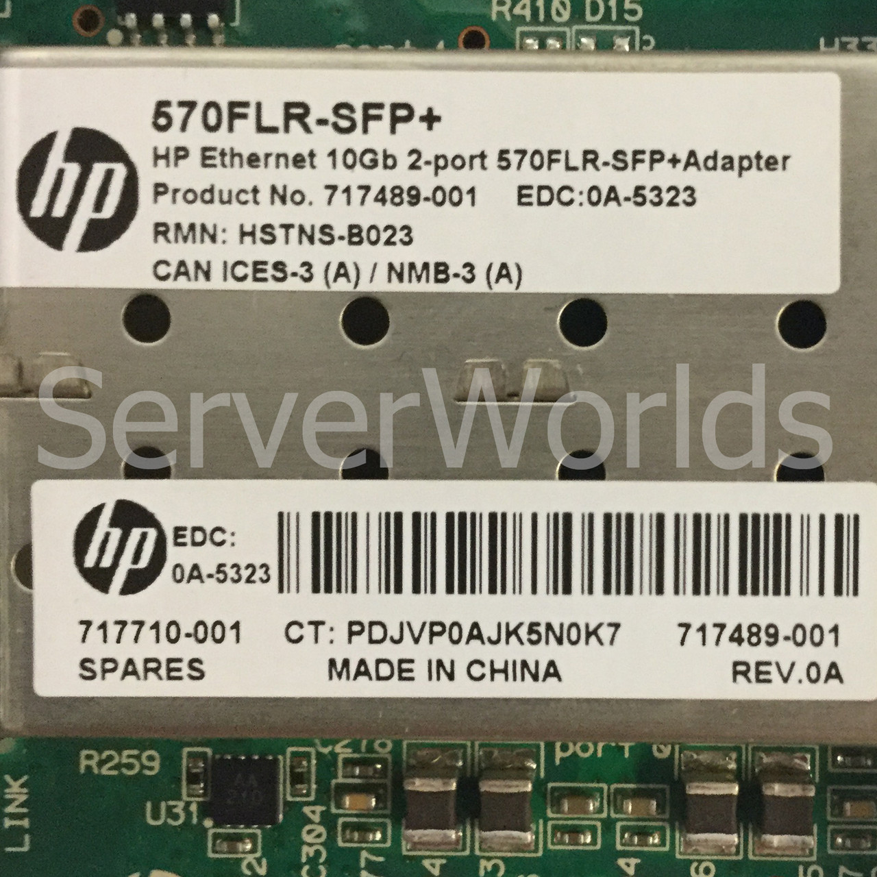 HP 717710-001 10GB 2port 570FLR-SFP+ Ethernet Adapter 717491-B21