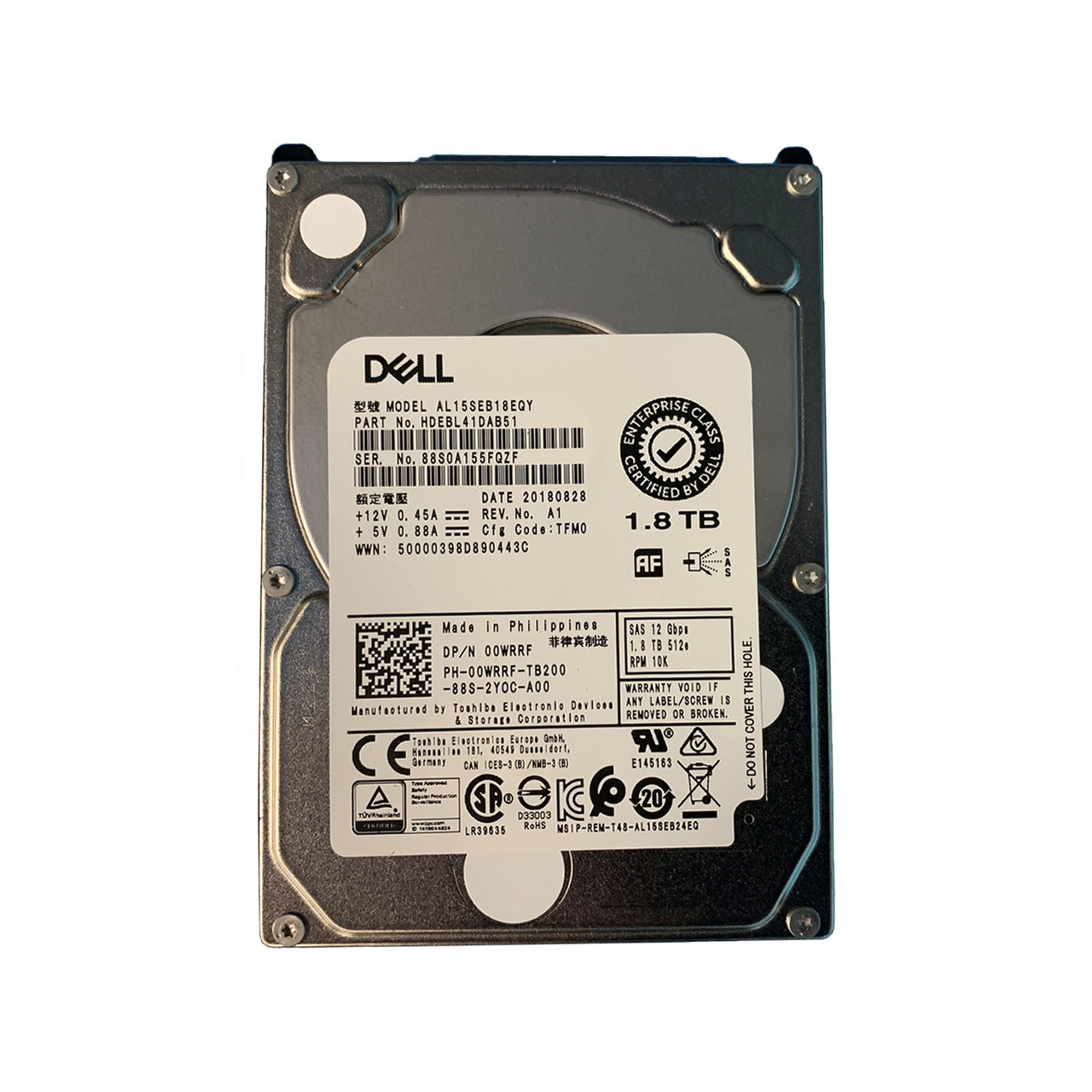 DELL Inspiron Corei5 8世代 SSD128+HDD1TB Dell 0WRRF | AL15SEB18EQY | HDEBL41DAB51 - Serverworlds