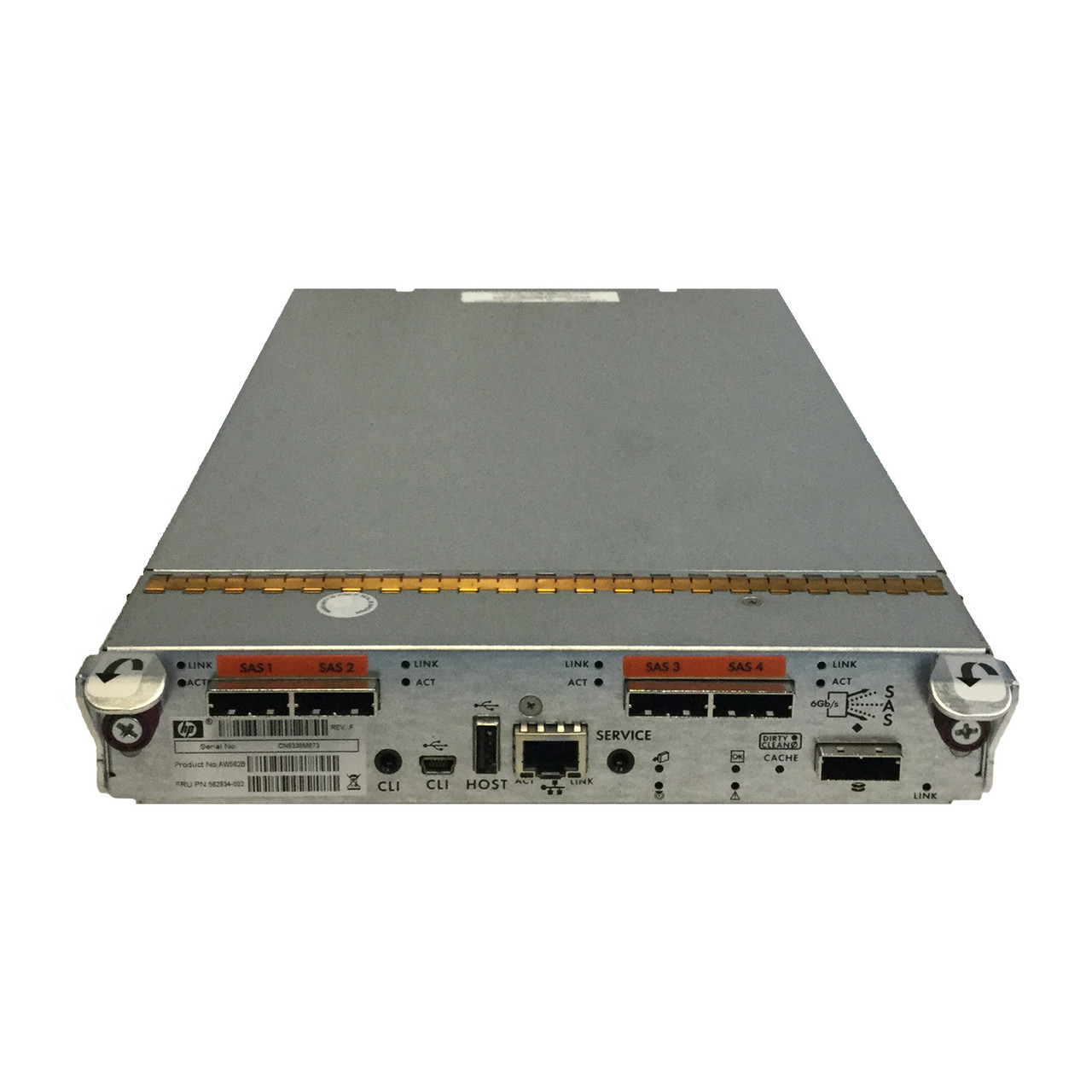 HPe 582934-002 P2000 G3 SAS Controller rev B AW592B