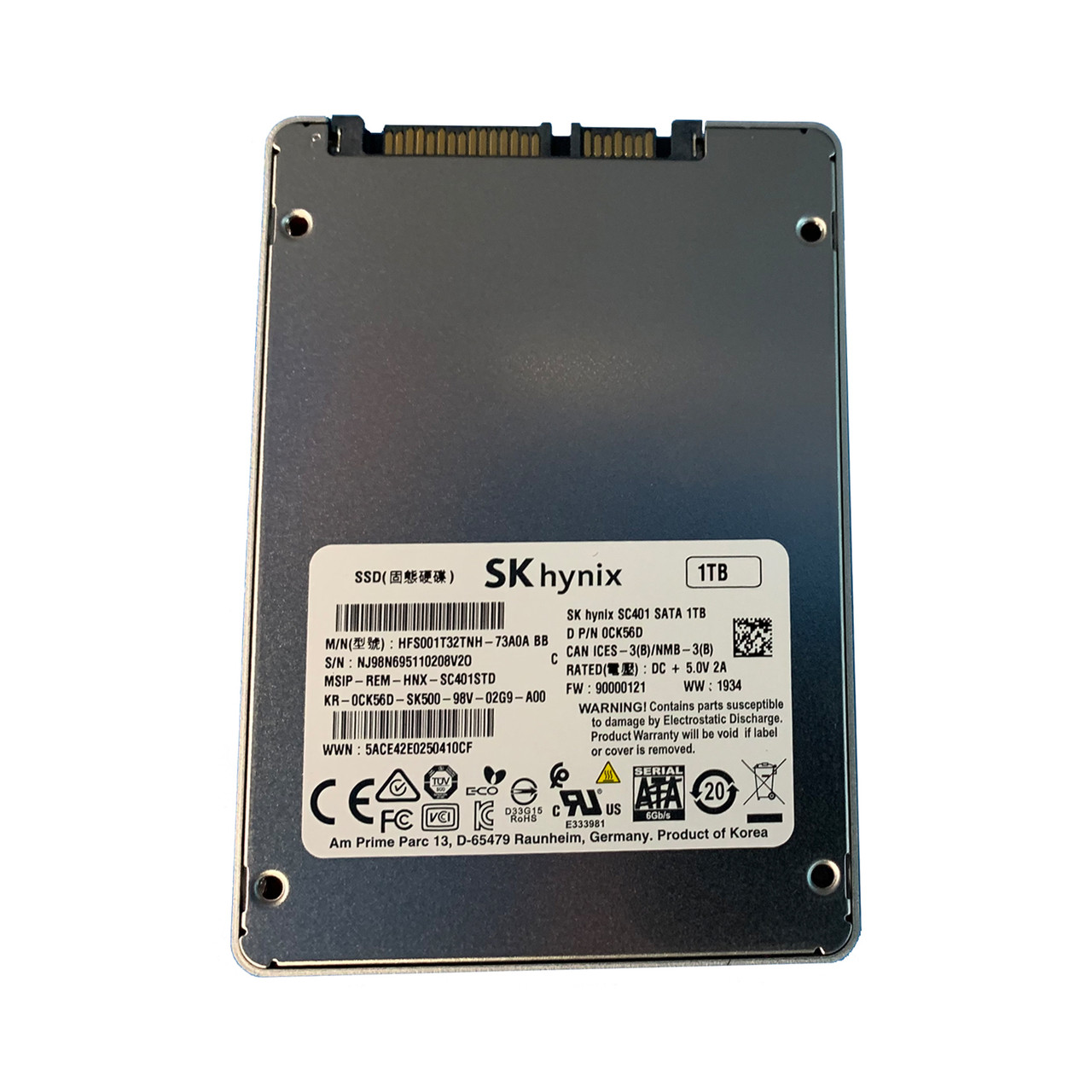 Dell CK56D 1TB SATA 6GBPS 2.5" SSD HFS001T32TNH-73A0A