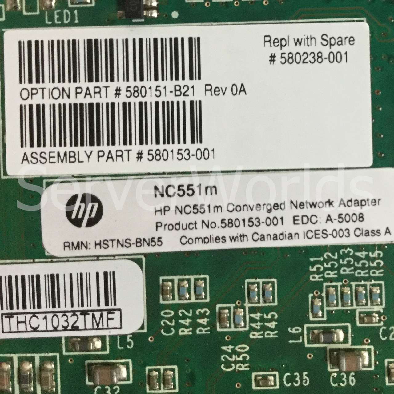 HP 580238-001 NC551m 10GB 2port Mez 580153-001 580151-B21 NC551m