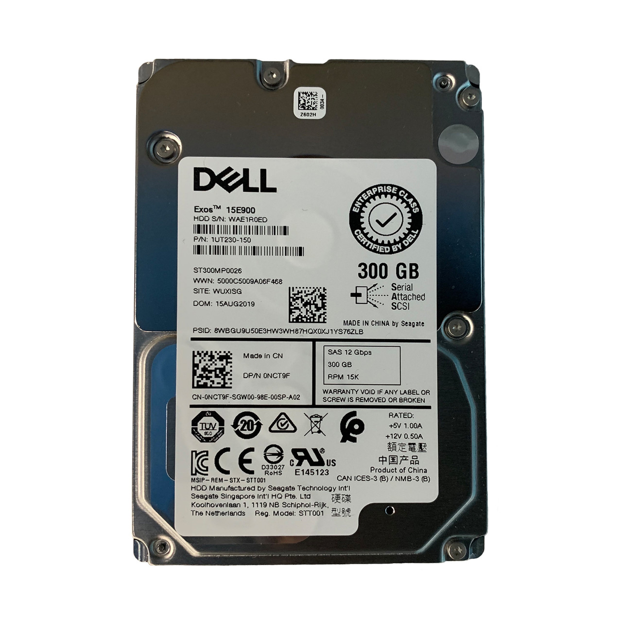 Dell NCT9F 300GB SAS 15K 12GBPS 2.5" Drive ST300MP0026 1UT230-150