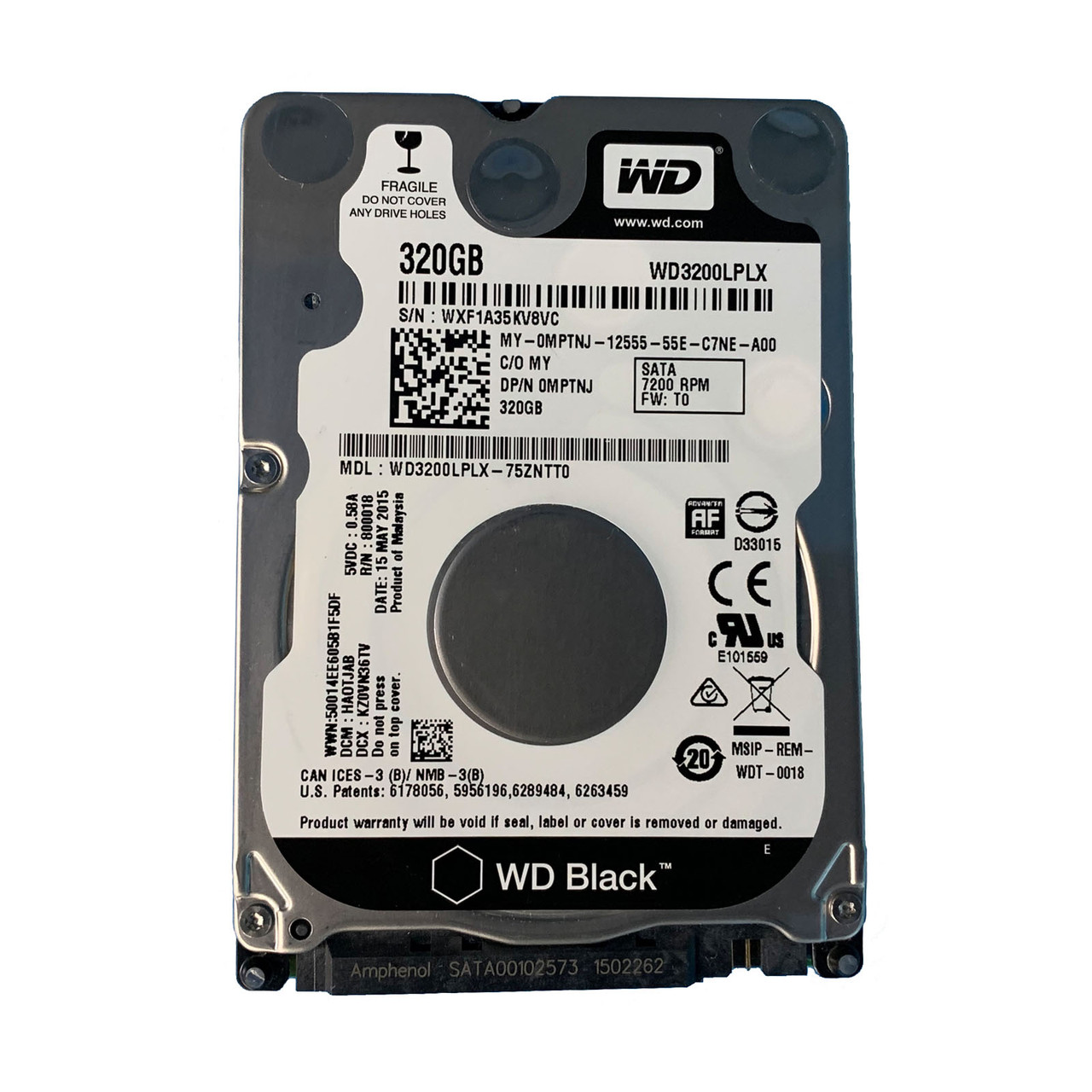 Dell MPTNJ 320GB SATA 7.2K 2.5" Drive WD3200LPLX-75ZNTT0
