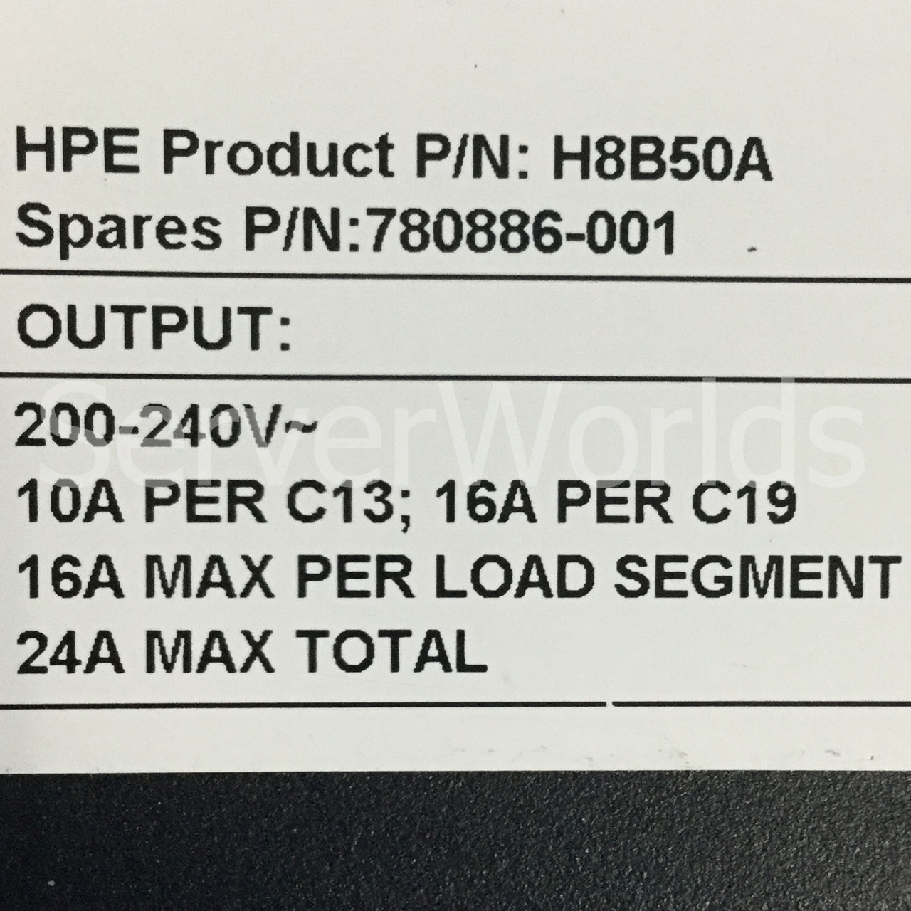 HP 780886-001 Managed PDU 4.9Kva 208V NA/JP H8B50A