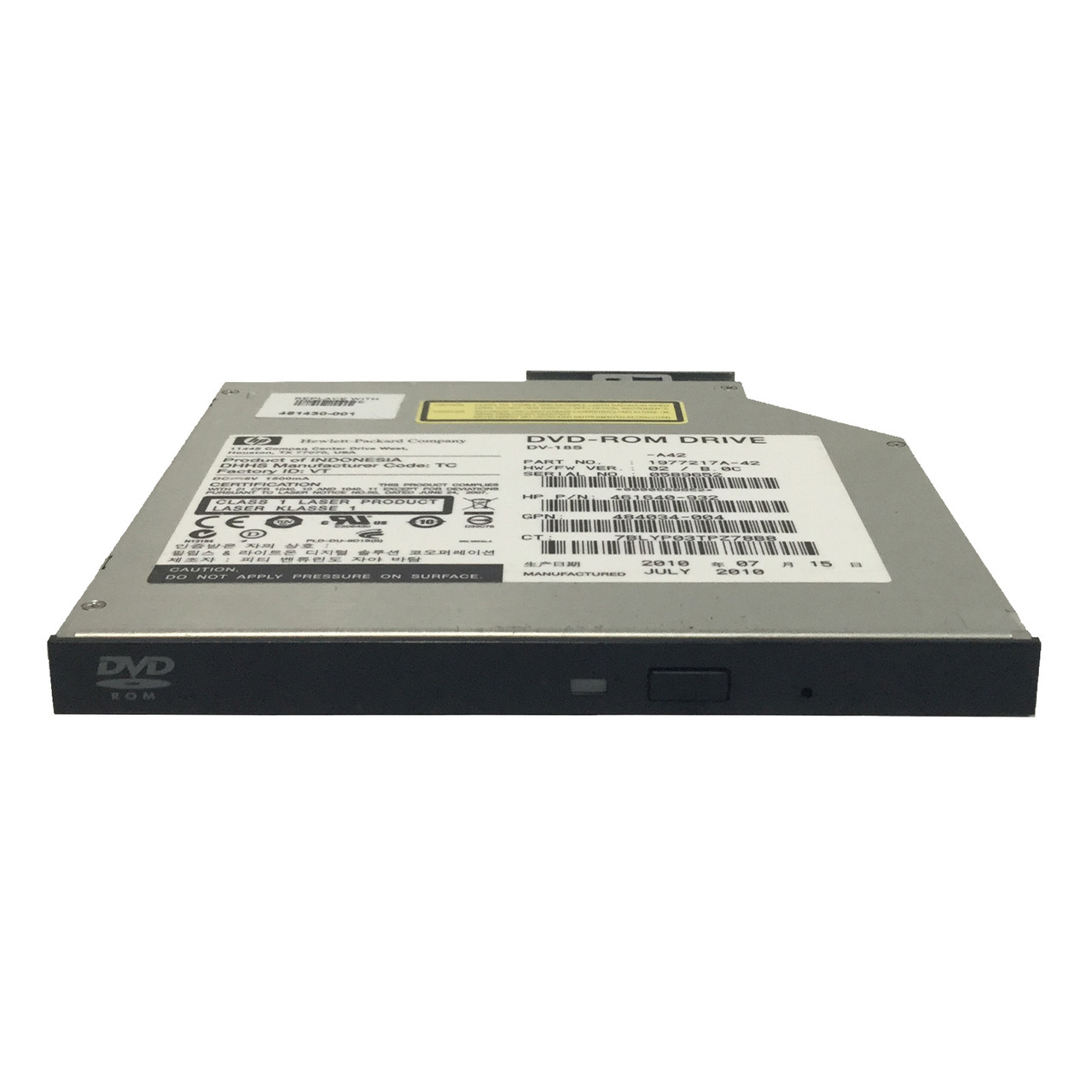 HP 481430-001 slimline DVD-ROM SATA 9.5MM 481045-B21 484034-004 