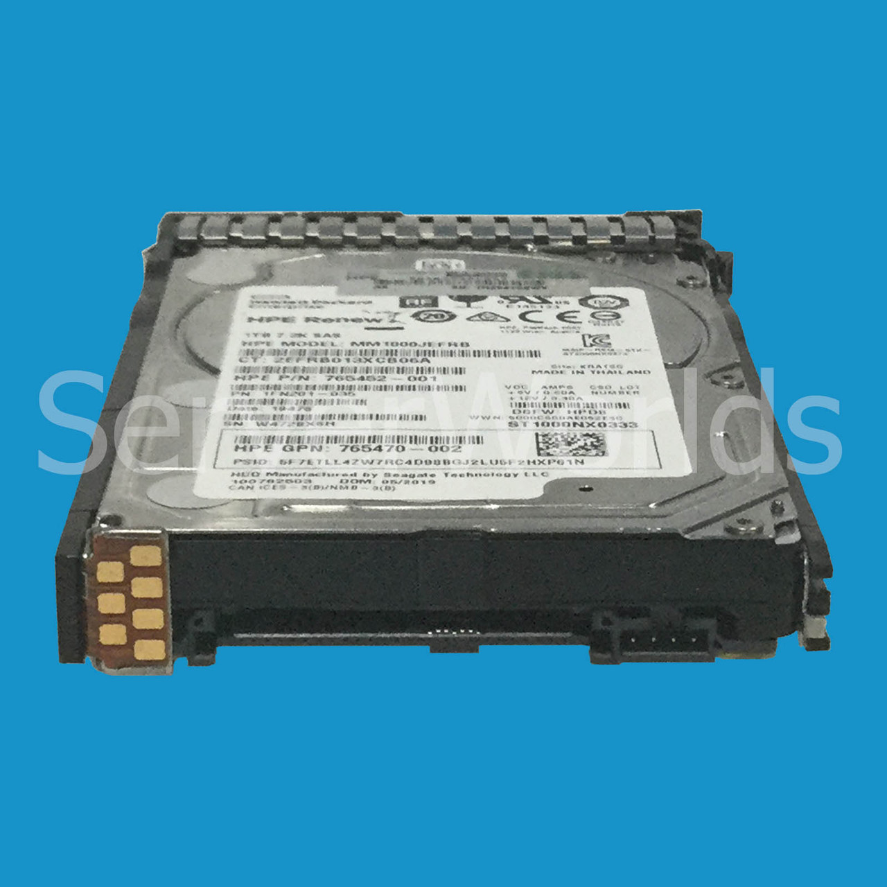 HPe 765872-001 1TB 12G SAS 7.2K SFF 2.5" 765464-B21 765470-001