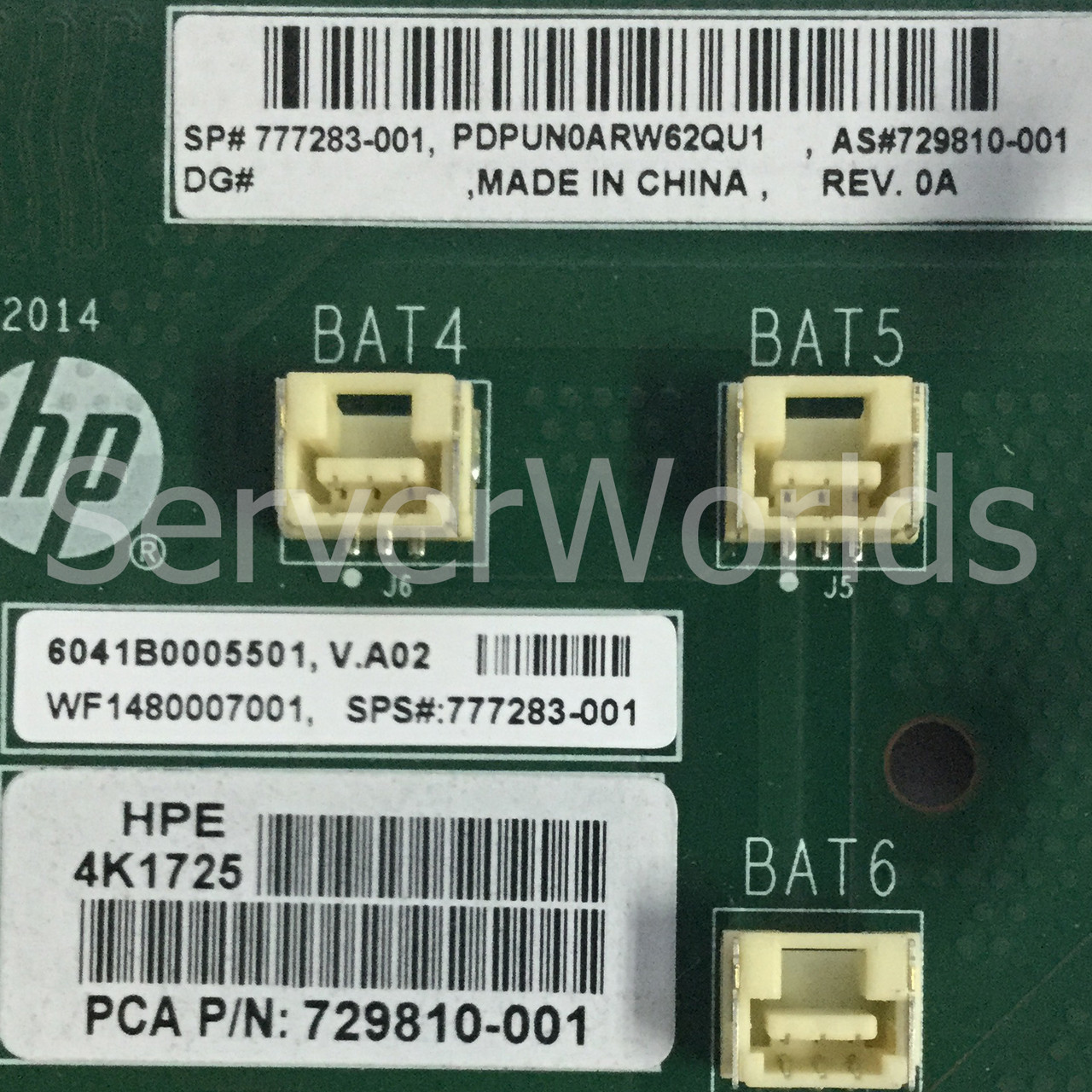 HPe 777283-001 Secondary 3 Slot PCIe Riser DL380 G9 no cage 768342-B21