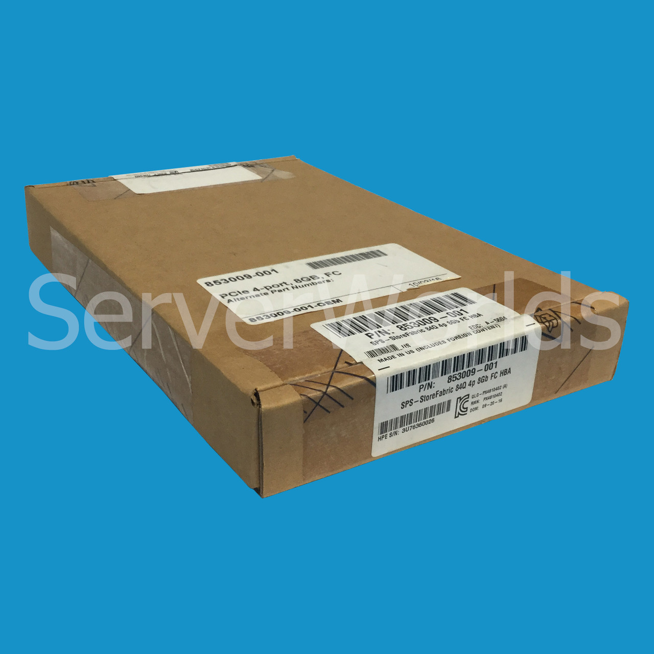 HP 853009-001 QLE2564 PCIe 4-port Storefabric 84Q 8GB HBA P9D91-63001