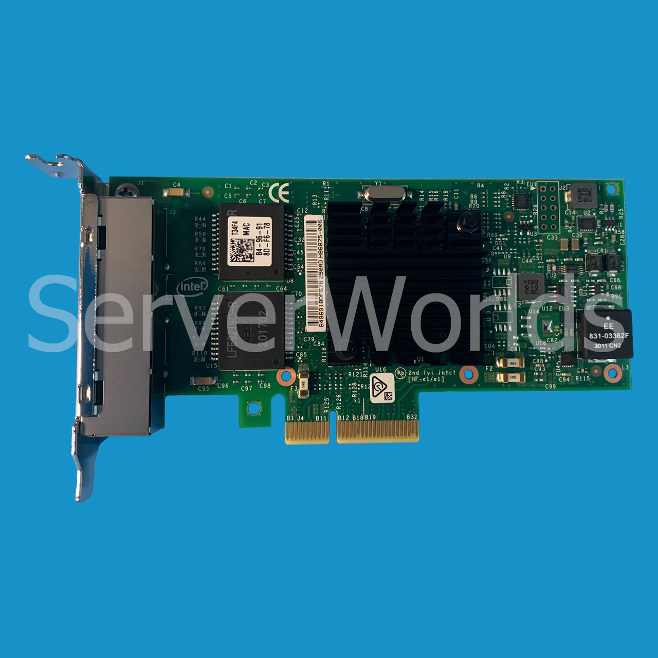 Dell T34F4 Intel I350-T4 Quad Port Gigabit Adapter LP