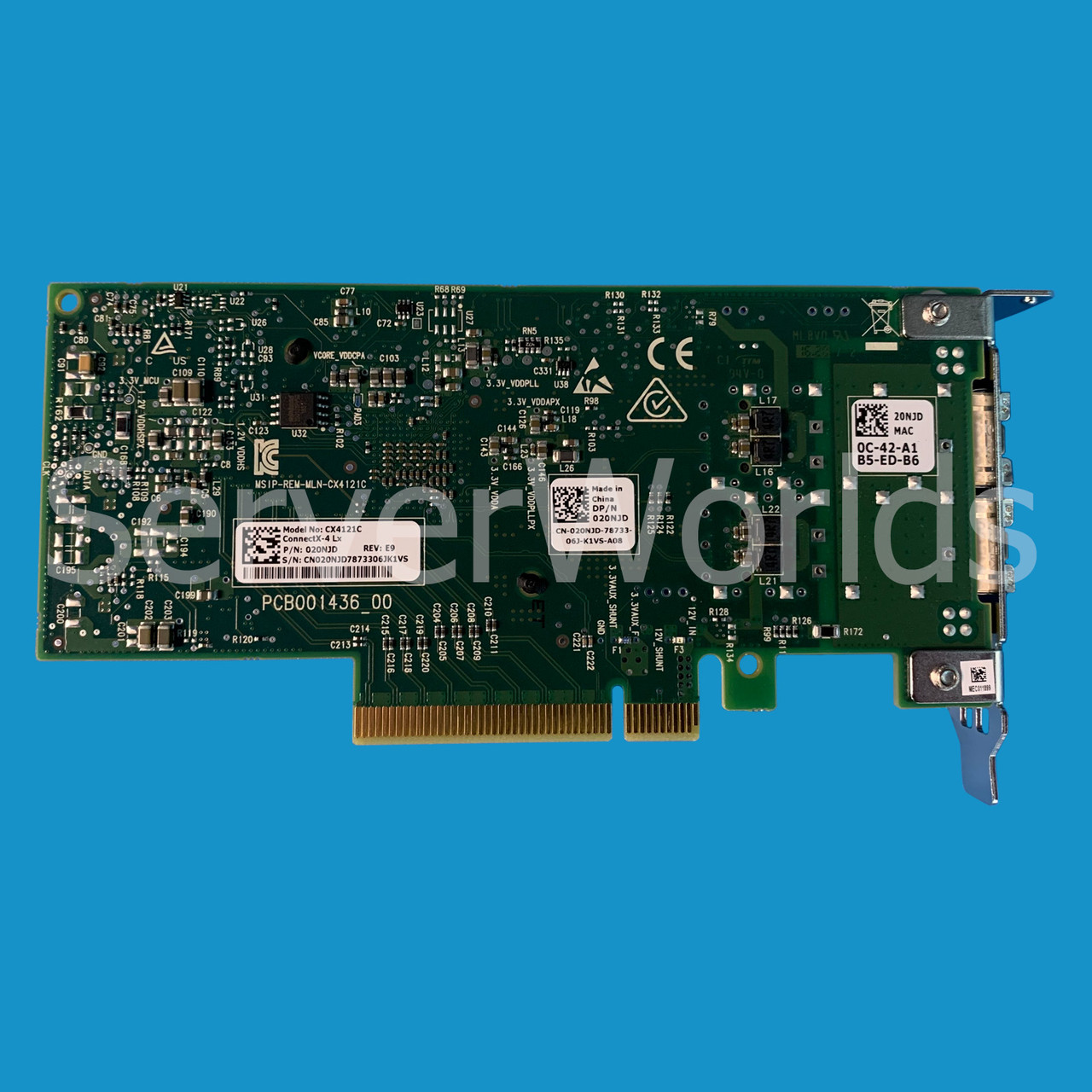Dell 20NJD | ConnectX-4 CX4121C 25GbE SFP28 Adapter LP - Serverworlds