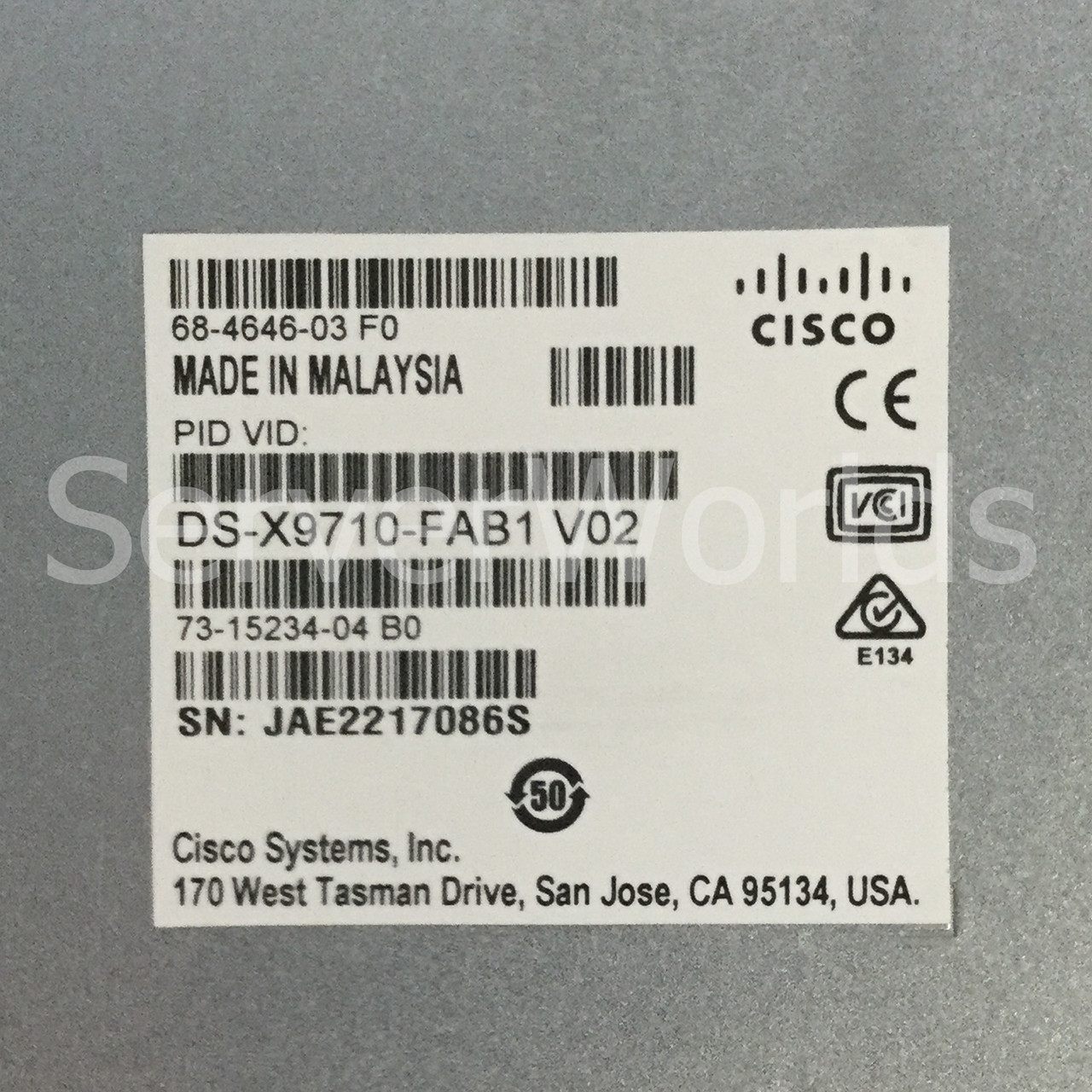 HP DS-X9710-FAB1 Cisco MDS 9710 Crossbar Switching Fab Module