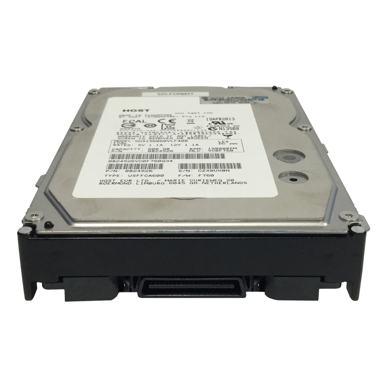 HPe 657892-001 | 3Par 600GB 15k 4GB FC Drive 520 Format - Serverworlds