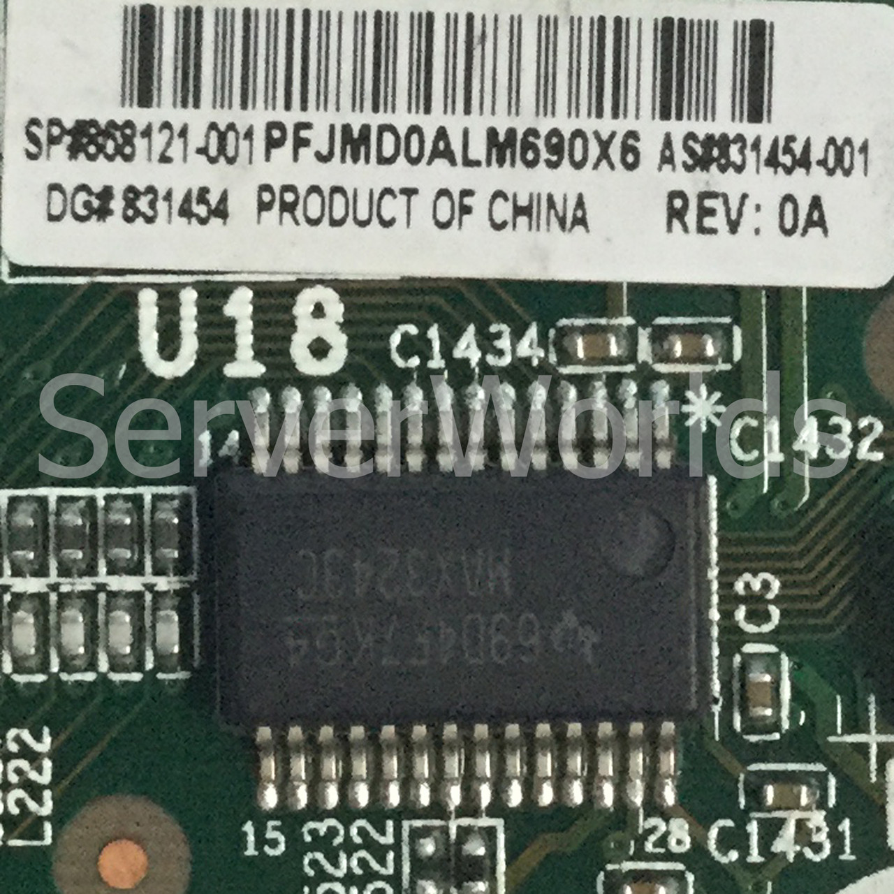 HP 868121-001 PCA Front Serial/USB/Video XL260a G9 831454-001