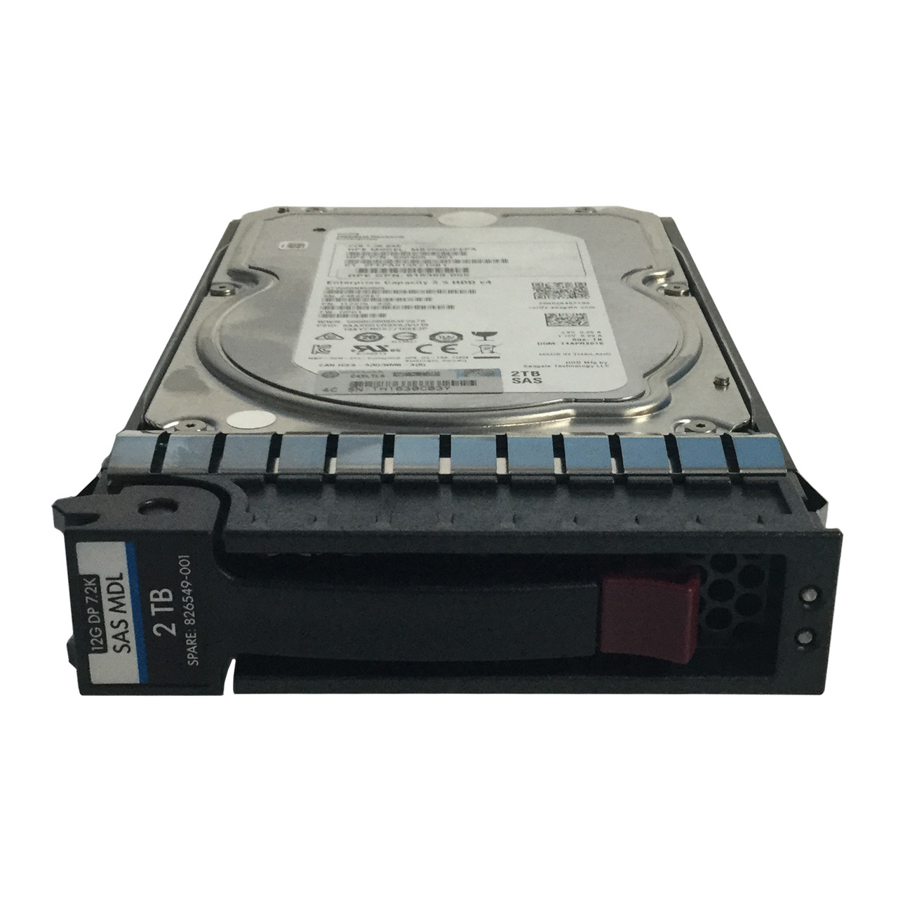 HP 826549-001 2TB 7.2K 12G LFF SAS Drive 826072-B21 818369-005