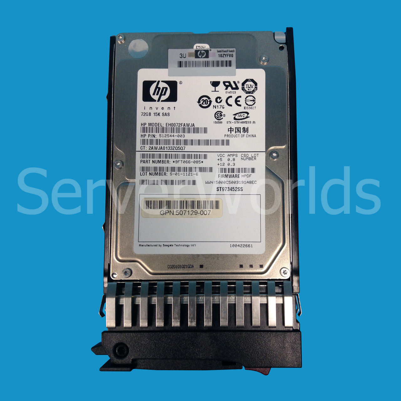  HP 512743-001 72GB 15K 6G SAS 2.5" Drive 518022-001, 512545-B21 NEW