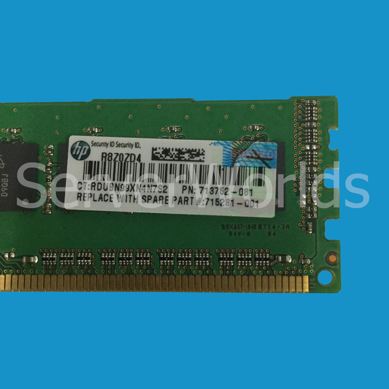HPE 715281-001 8GB (1X8GB) DUAL RANK X8 PC3L-12800E UDIMM 713979-B21