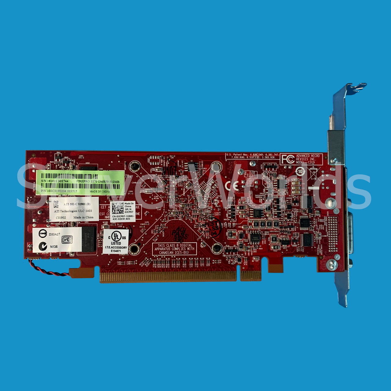 Dell G9C76 ATI FirePro 2270 PCIe x16 512MB Graphics Card