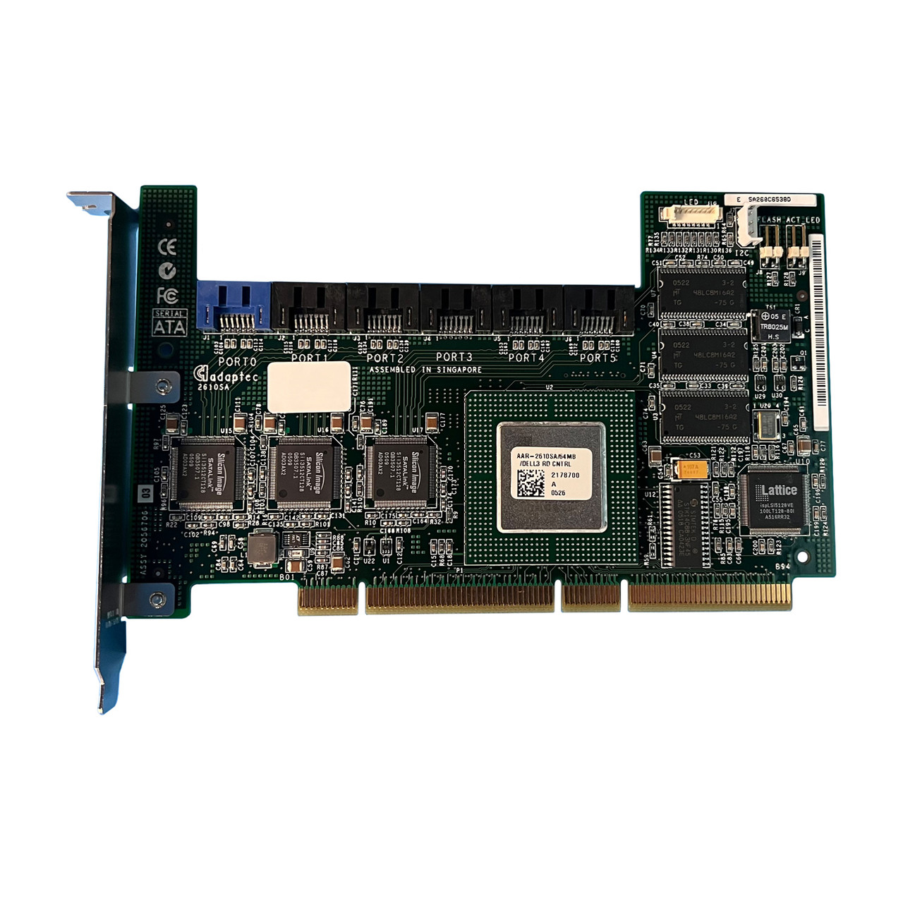 Dell H2052 Cerc 6 PCI-X SATA 6 Channel 1.5GBPS Raid Controller