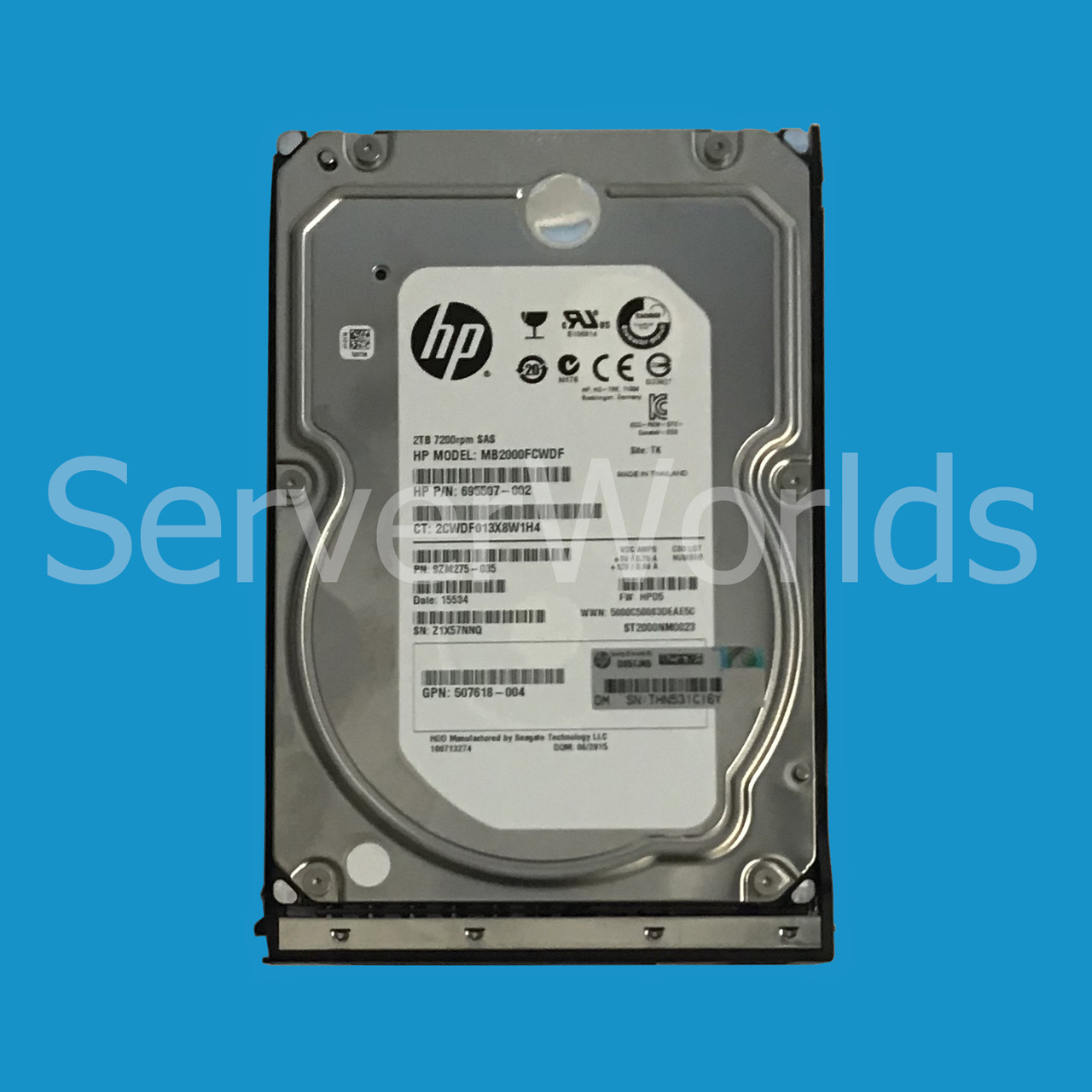 HPe 797526-001 2TB 6G SAS 7200 MDL LP Hard Drive - Retail 797279-B21