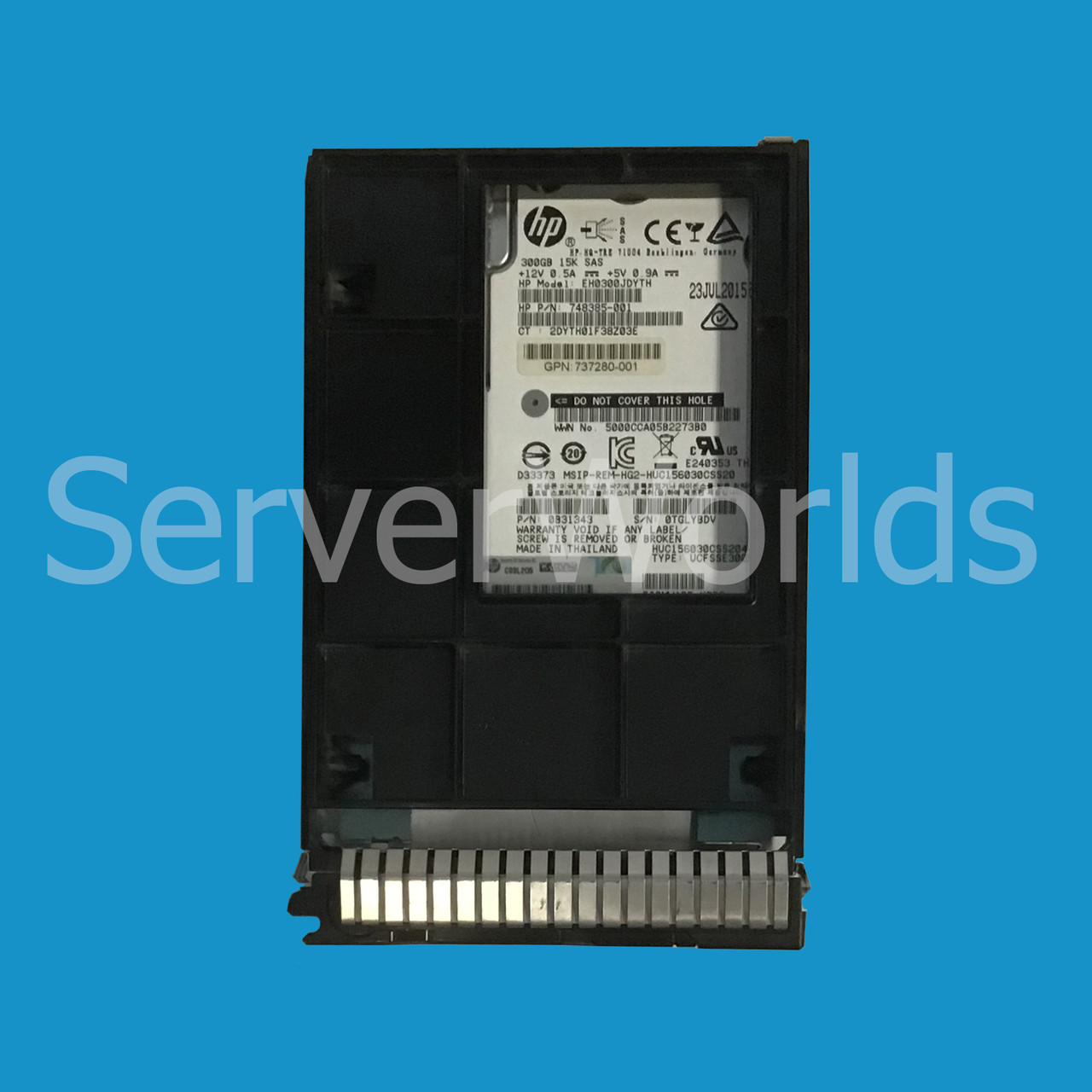 HPE 737298-001 300GB SAS 15K 12GBPS 3.5" Hot Plug