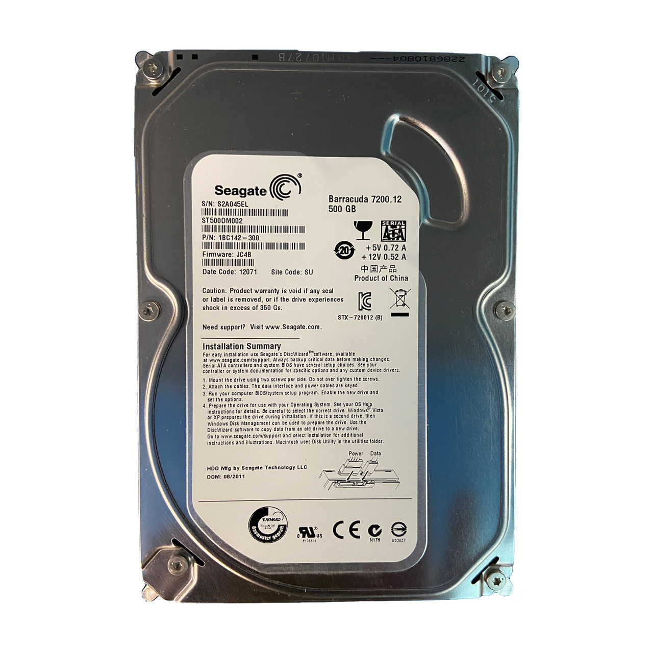 Seagate ST500DM002 500GB 7.2K 6G SATA 3.5" HDD 