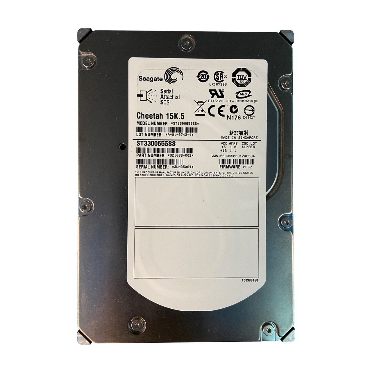 90日保証/再生品】Seagate ST3300655SS 300GB 15K 3.5 SAS HDD