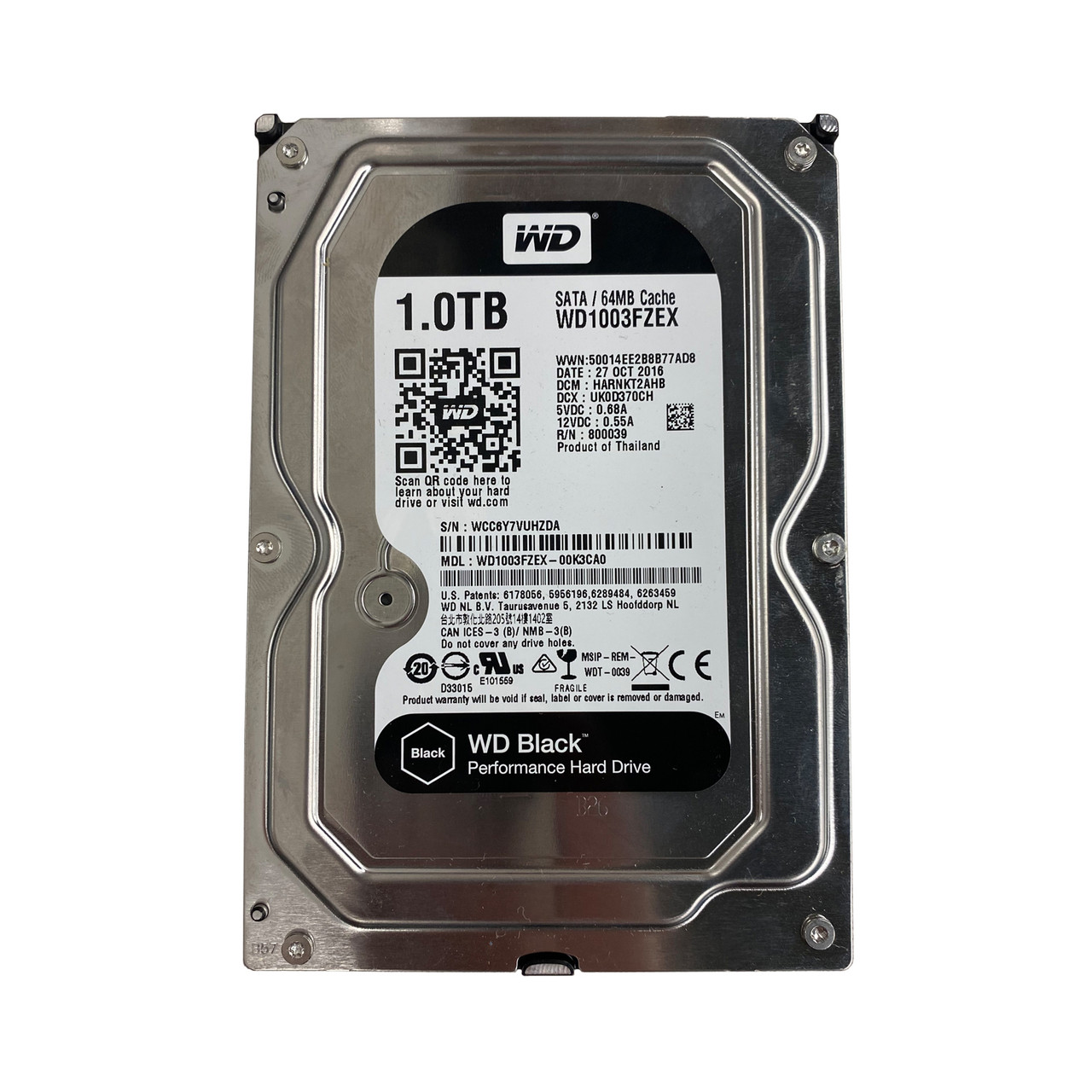 Western Digital WD1005FBYZ（3.5 HDD 1TB） WD1005FBYZ Western Digital Gold 1TB SATA 6Gbps 128MB 3.5