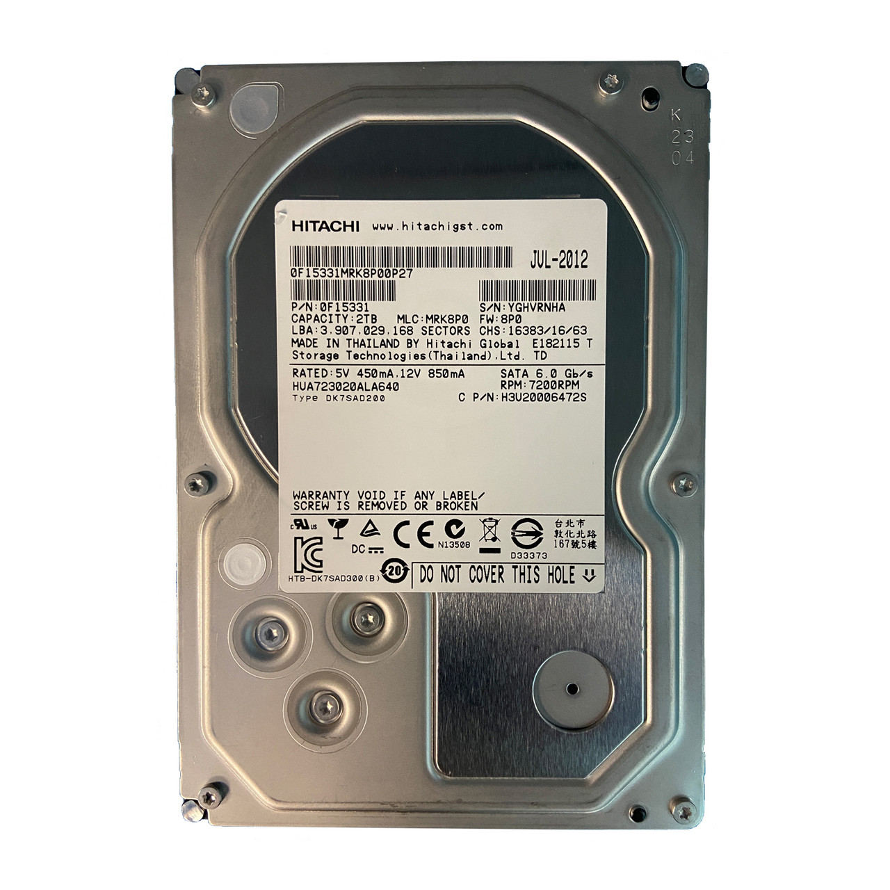 Hitachi HUA723020ALA640, 0F15331 - Serverworlds
