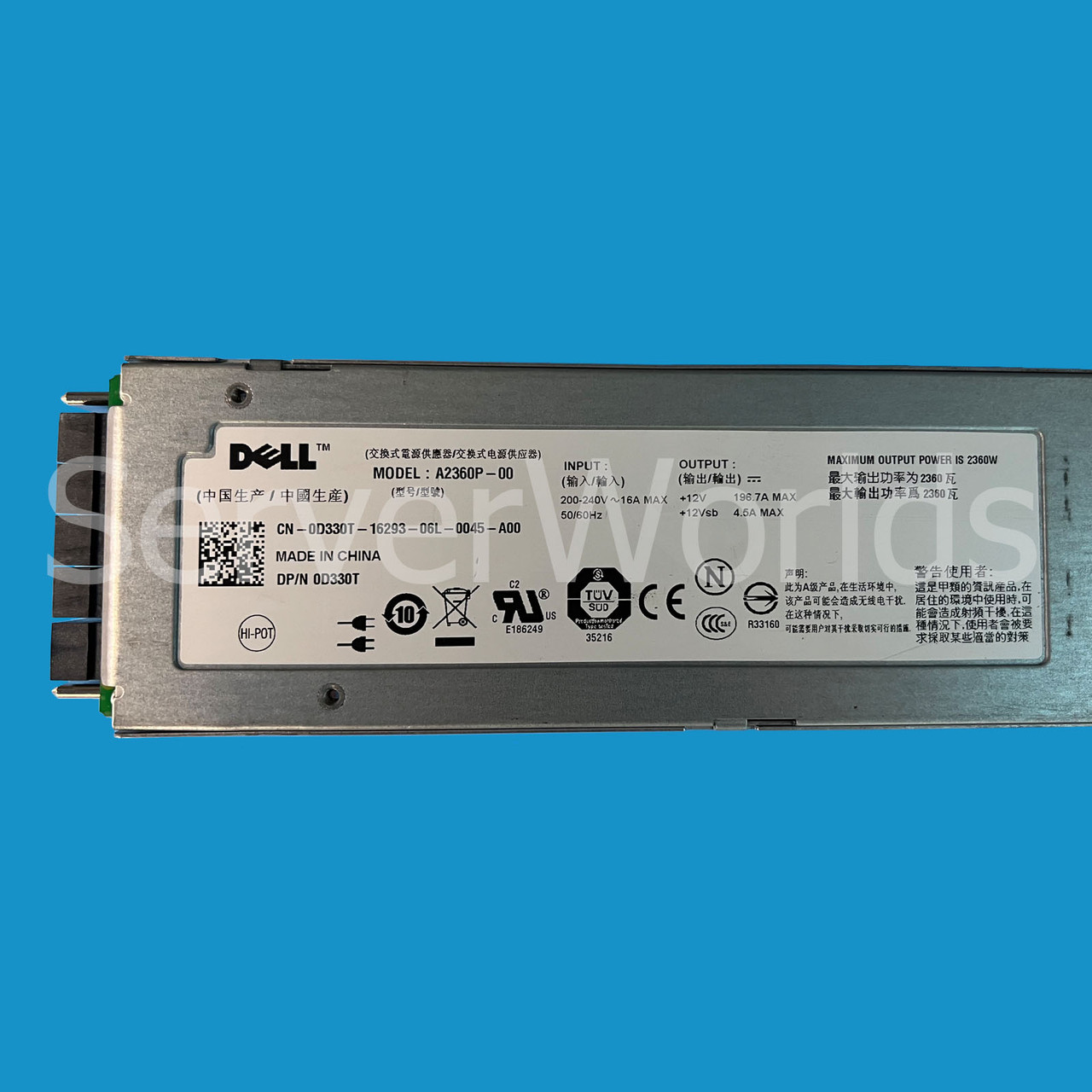 Dell D330T Poweredge M1000E 2360W Power Supply A2360P-00