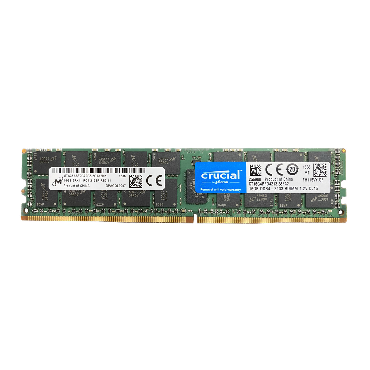 ⑦Crucial 16GB DDR4-2133P RDIMM 4枚セット ⑦Crucial 16GB DDR4-2133P RDIMM 4枚セット 16GB Micron⁄Crucial 16GB