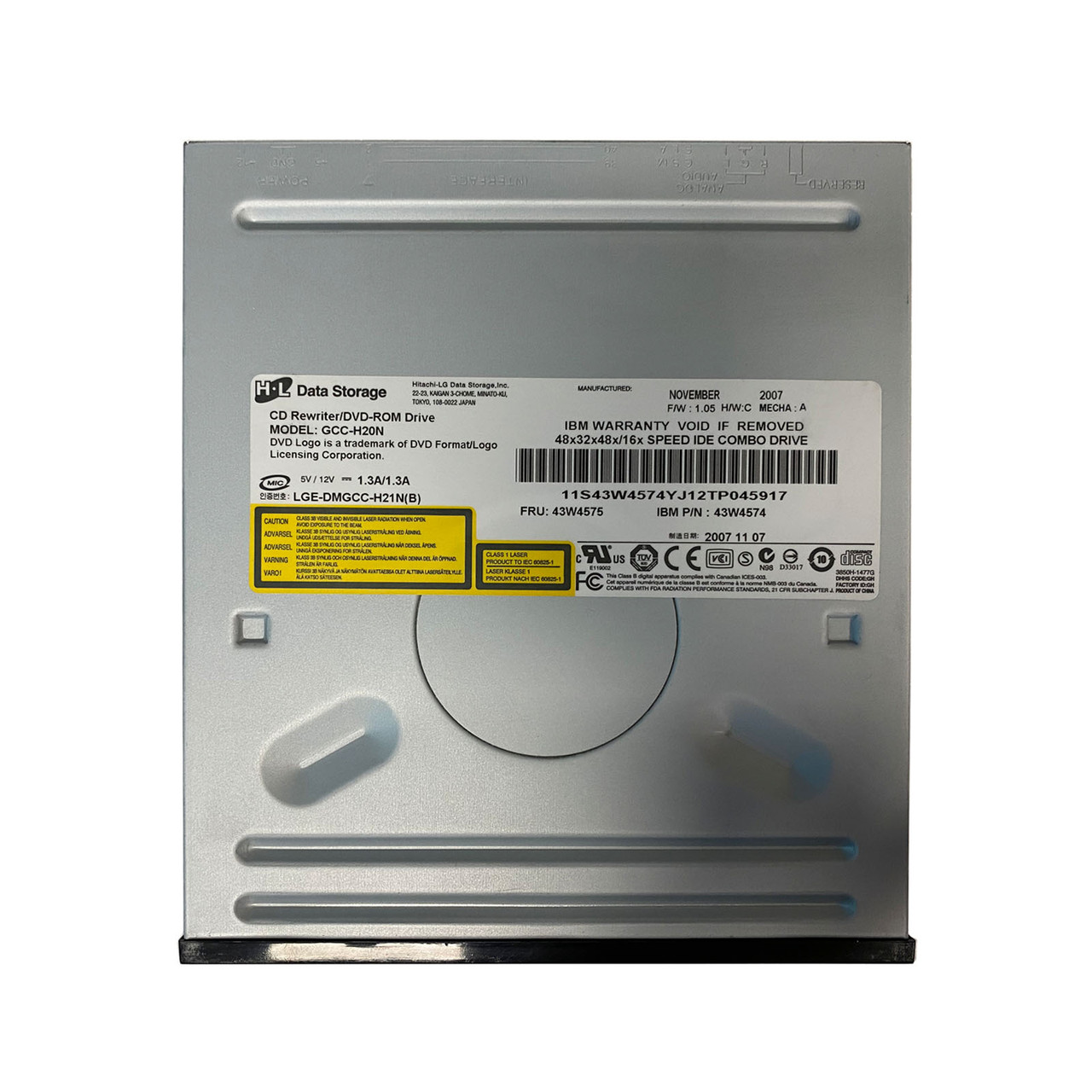 IBM 43W4575 IDE CD-RW/DVD-ROM 48x/32x/48x/16x 43W4574