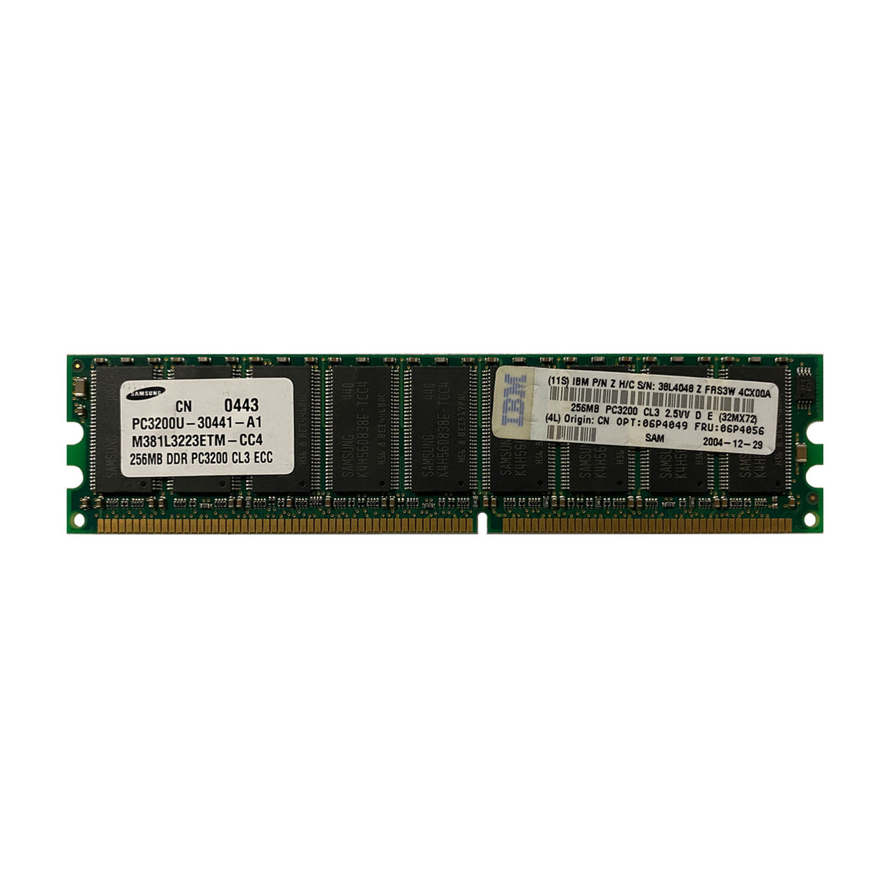 IBM 06P4056 256MB PC-3200 DDR Memory Module 06P4049