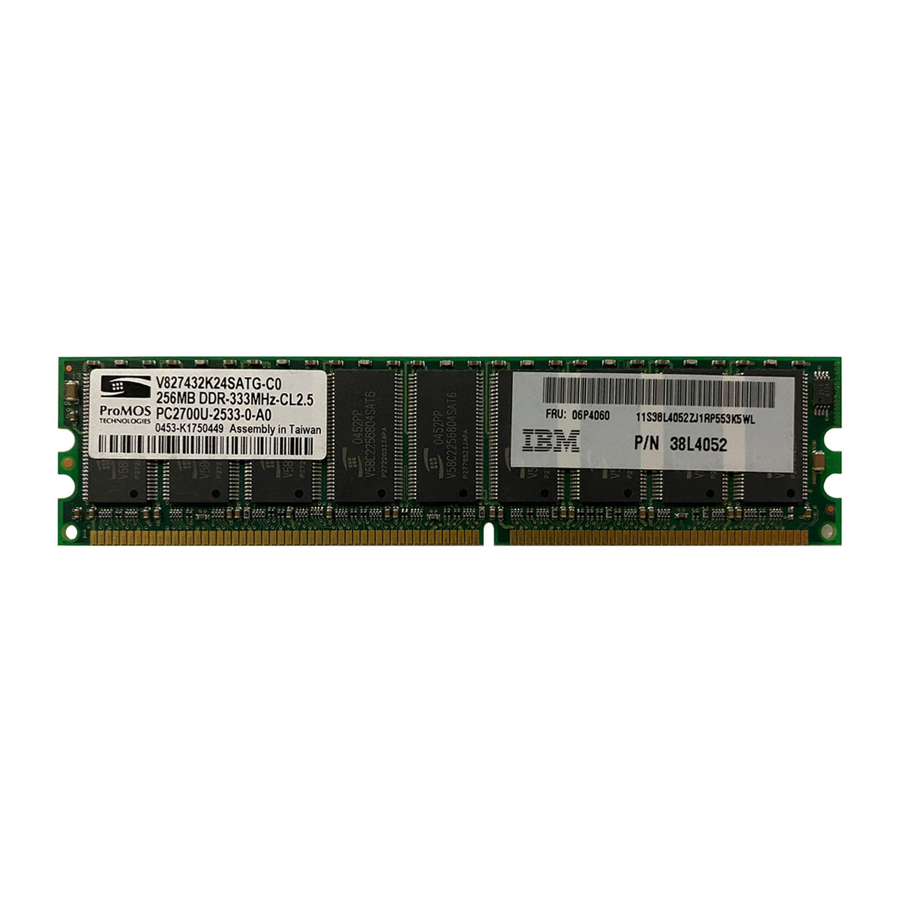 IBM 06P4060 256MB PC-2700 DDR Memory Module 38L4052