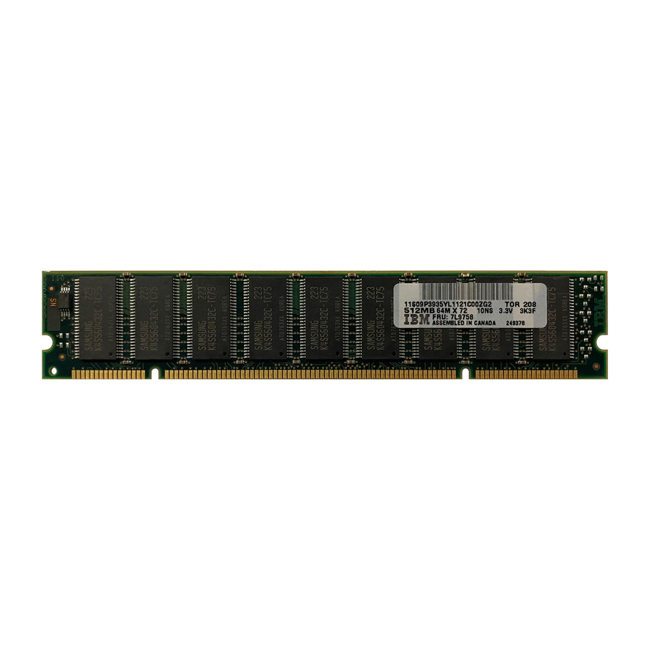 IBM 07L9758 512MB ECC Memory Module 09P3935
